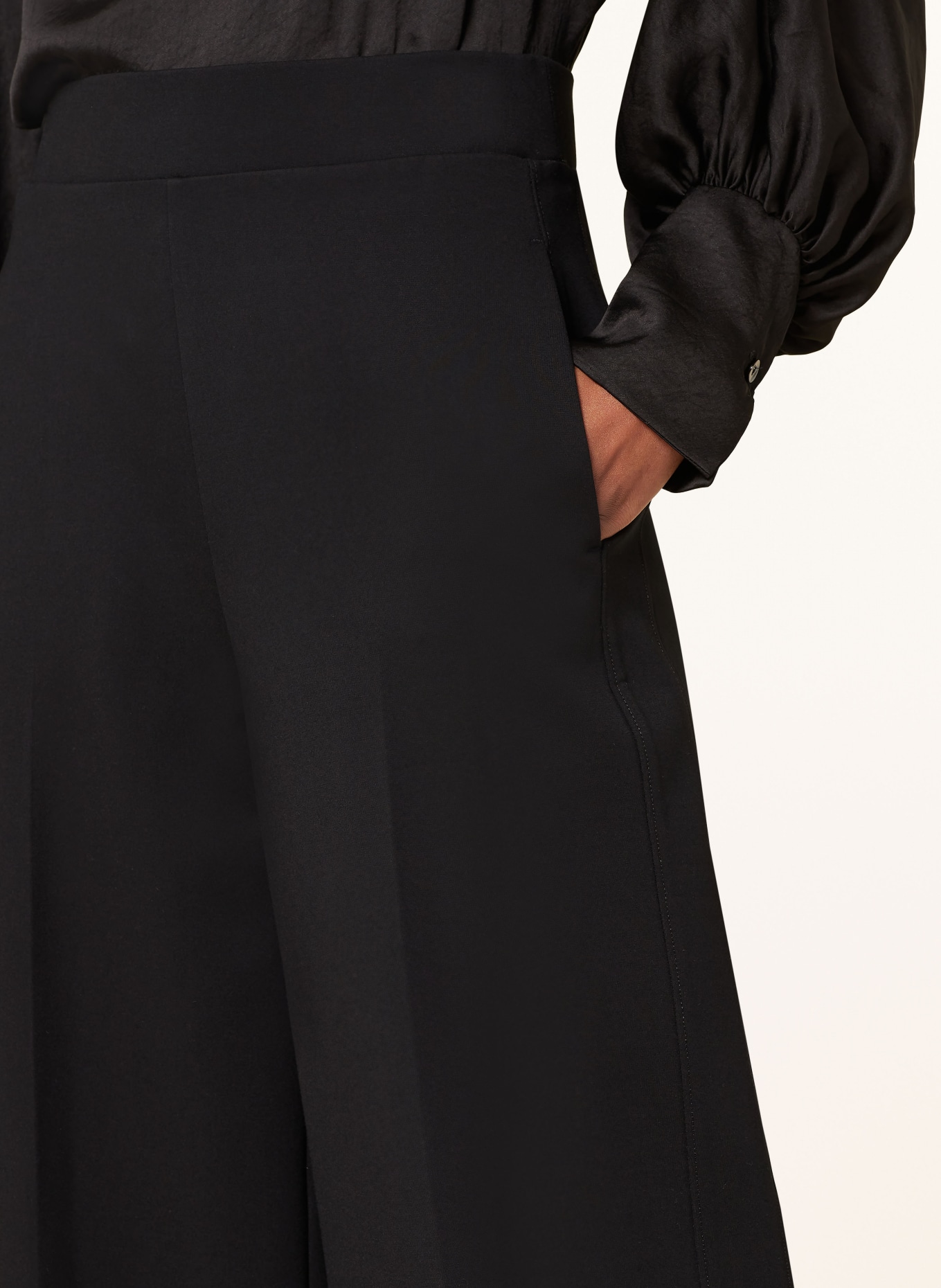 Phase Eight Wide leg trousers MILA in jersey, Color: BLACK (Image 5)