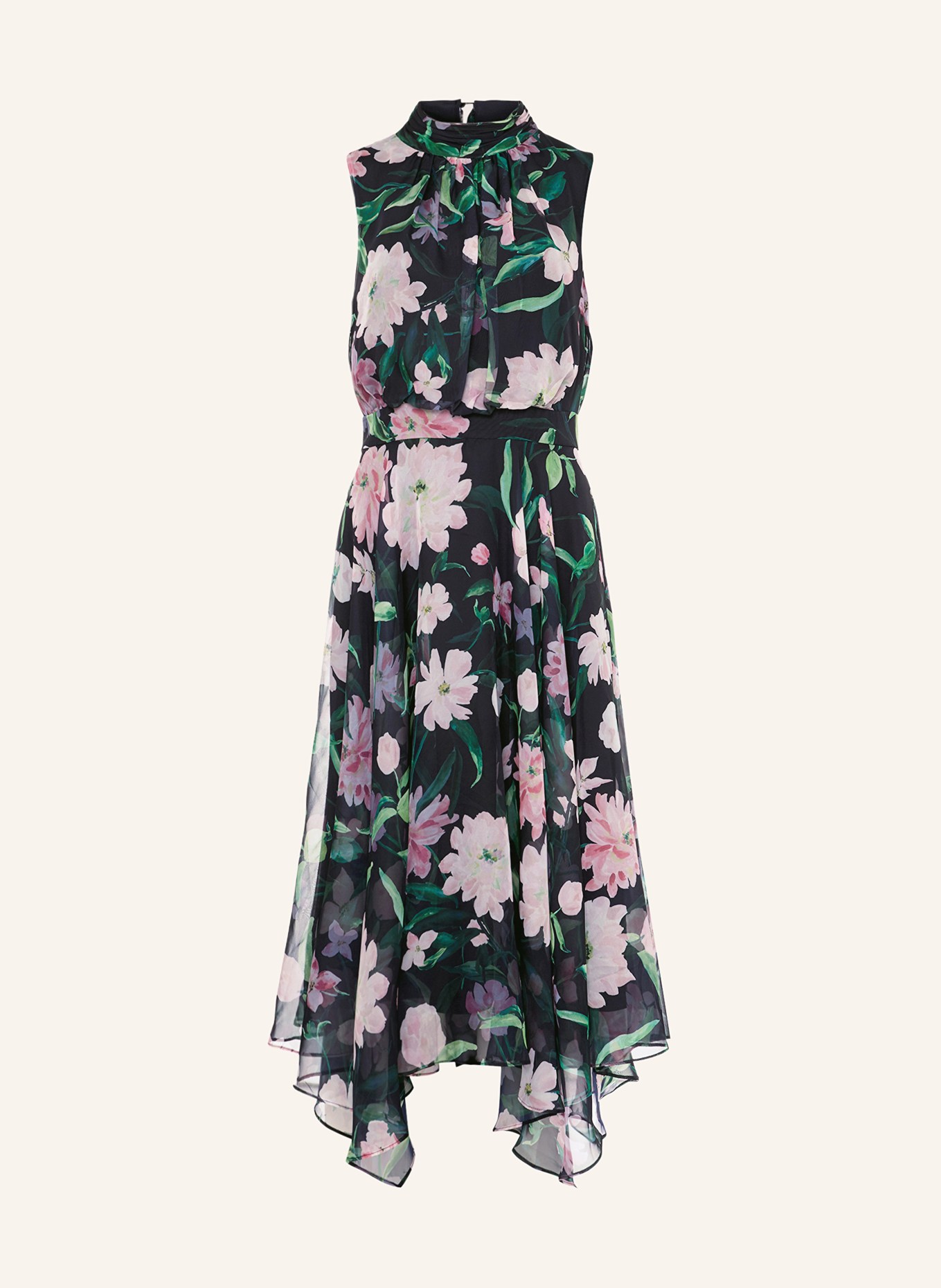 Phase Eight Dress LUCINDA, Color: BLACK/ GREEN/ PINK (Image 1)