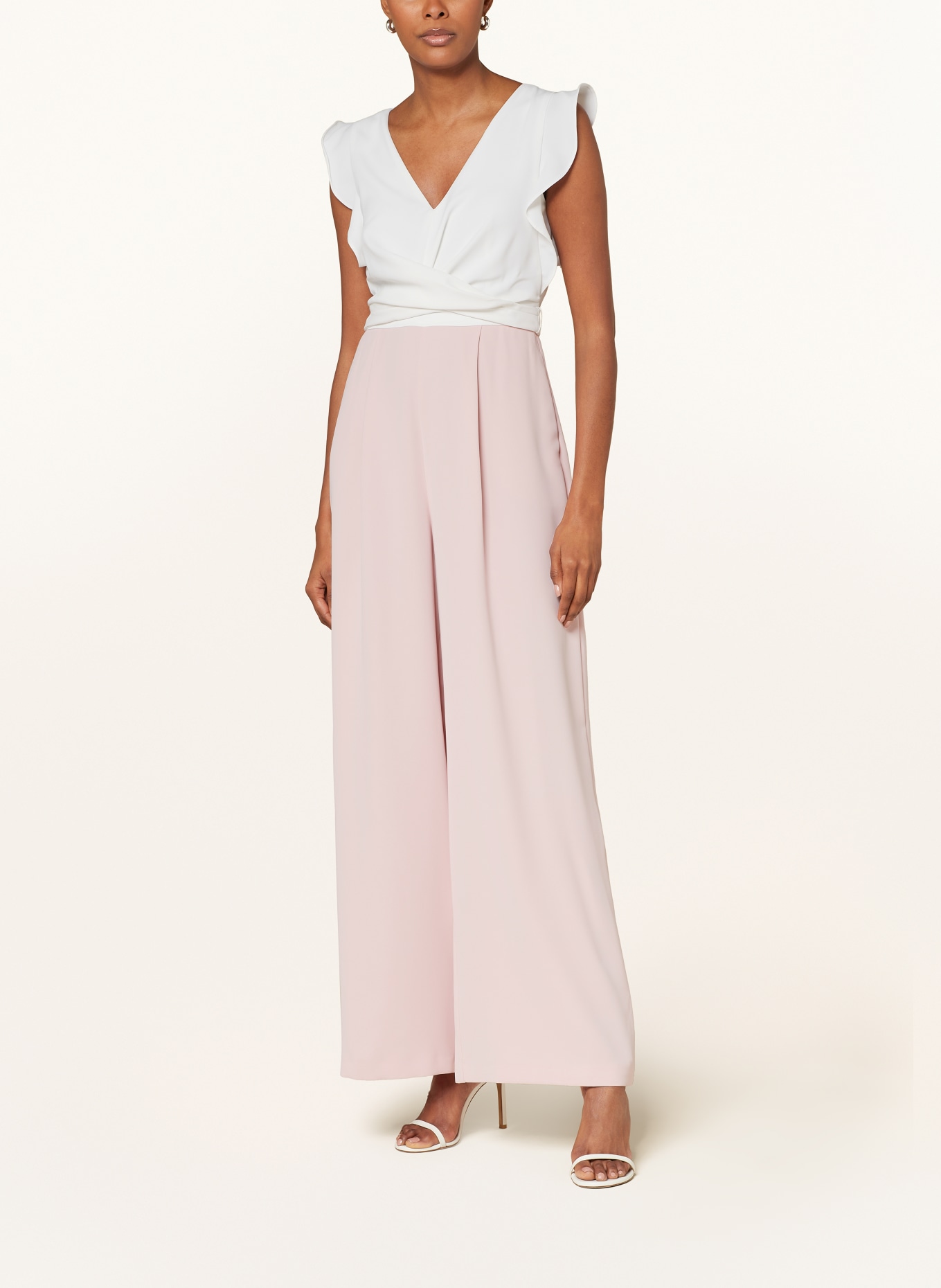 Phase Eight Jersey jumpsuit AYLA, Color: ROSE/ WHITE (Image 2)