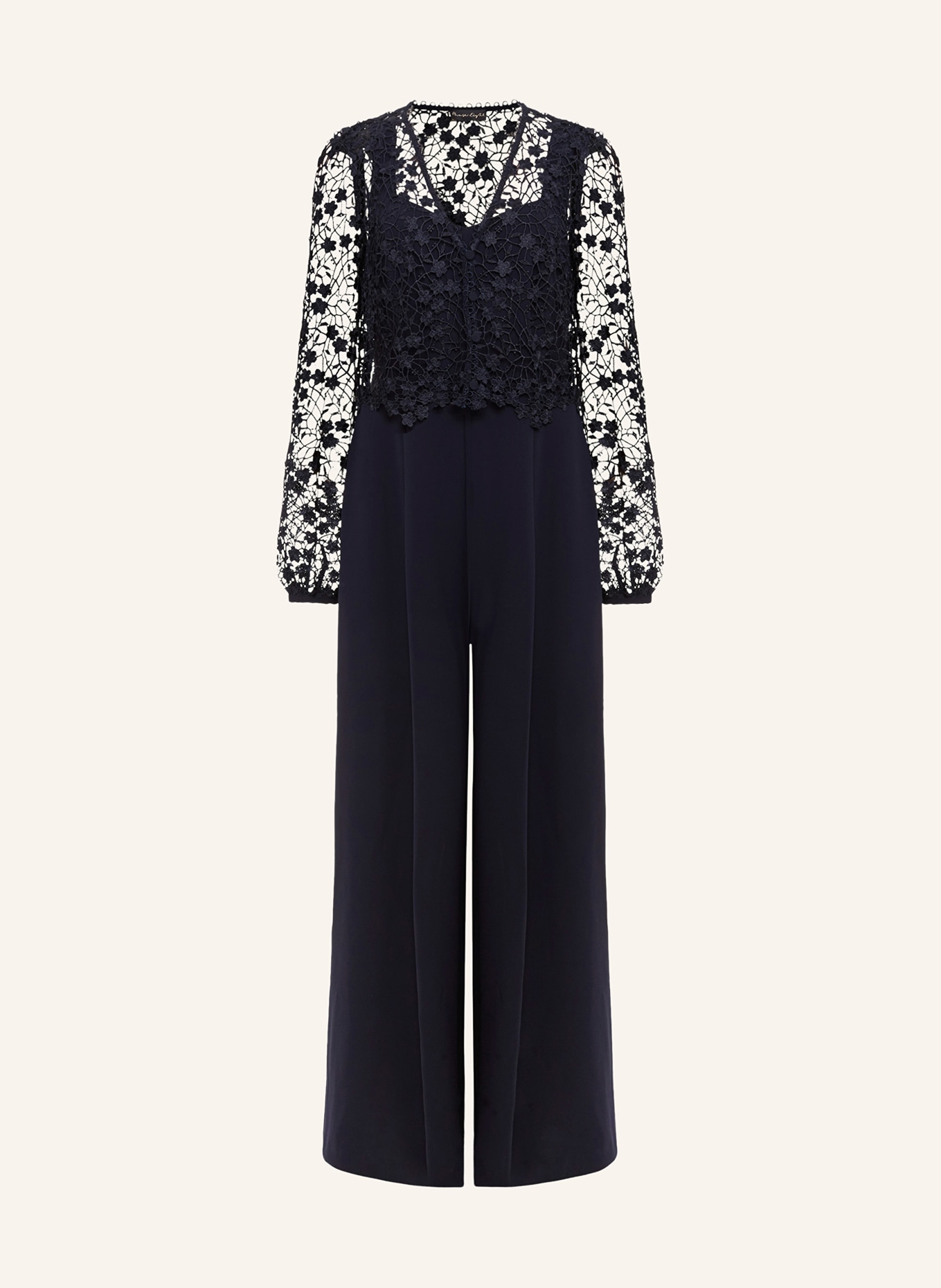 Phase Eight Jumpsuit MARIPOSA with lace, Color: DARK BLUE (Image 1)