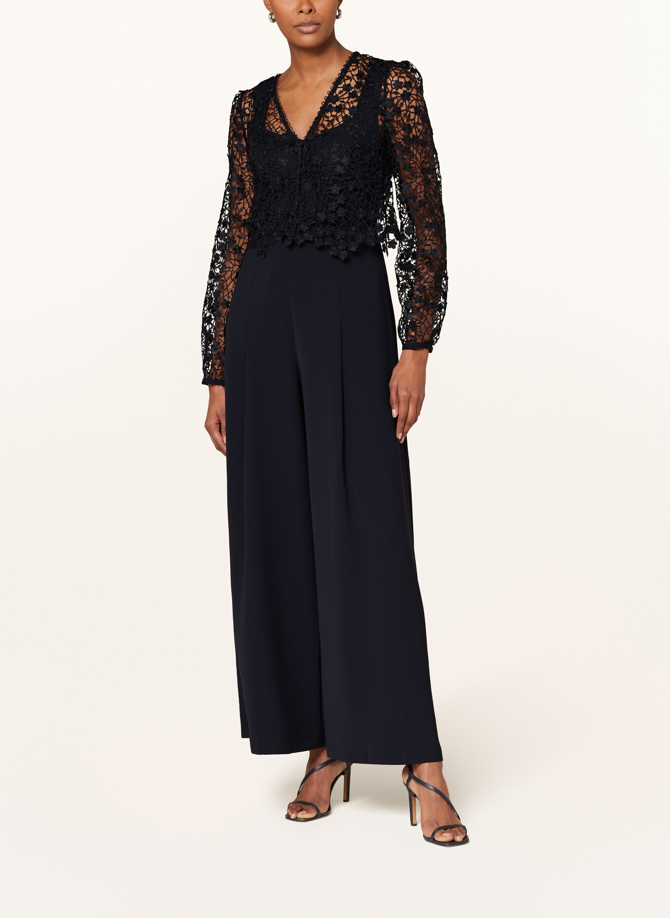 Phase Eight Jumpsuit MARIPOSA with lace, Color: DARK BLUE (Image 2)