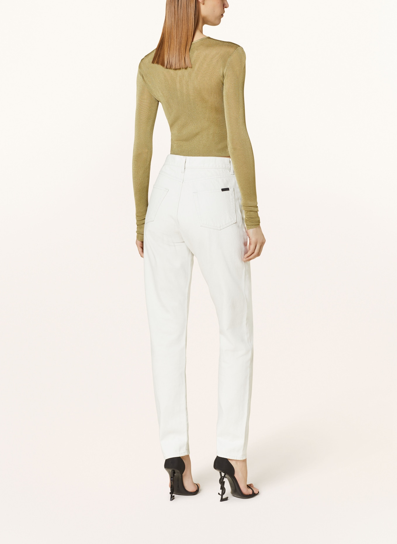 SAINT LAURENT Skinny Jeans, Farbe: 9771 CHALK WHITE (Bild 3)