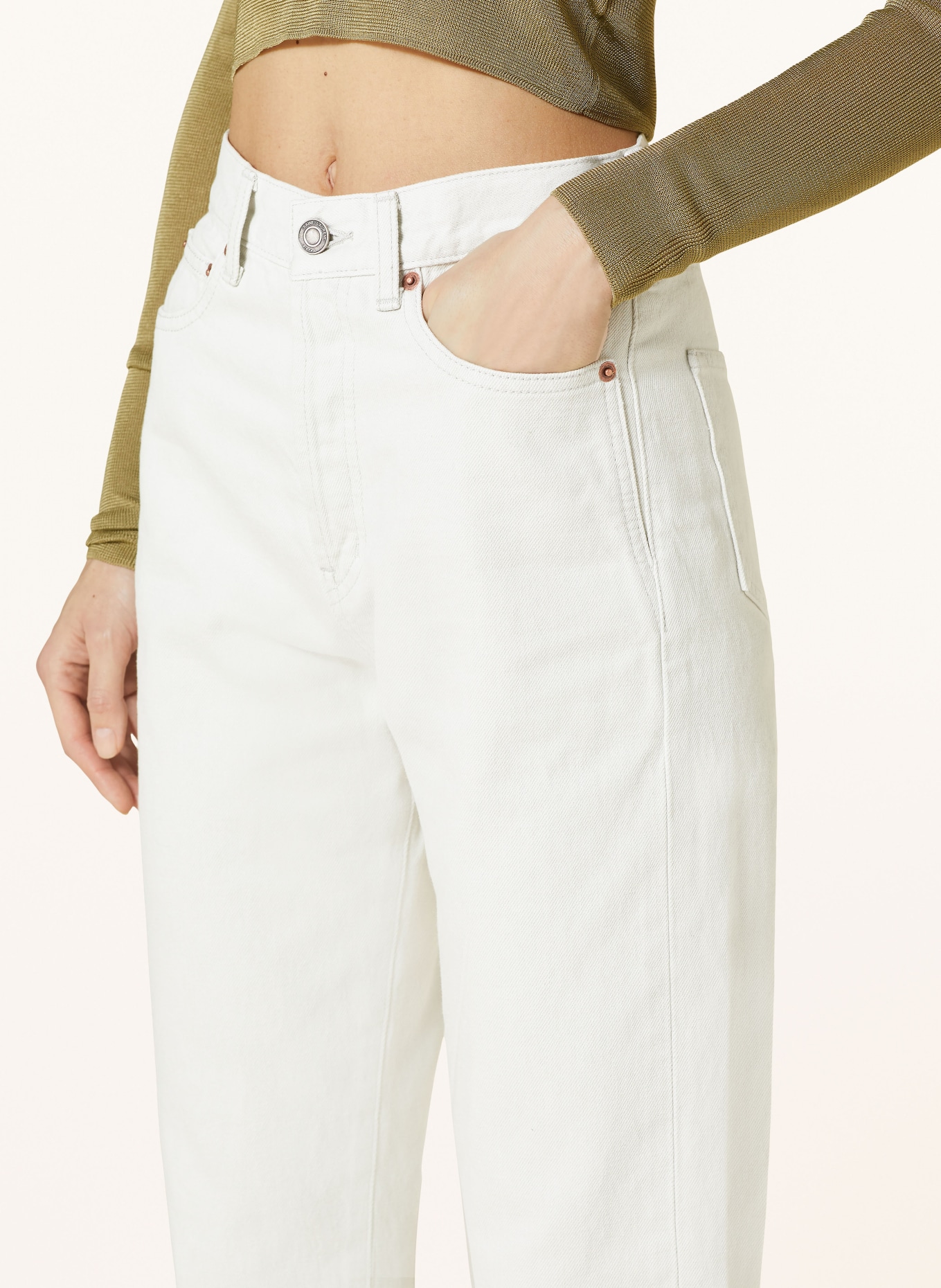 SAINT LAURENT Skinny Jeans, Farbe: 9771 CHALK WHITE (Bild 6)