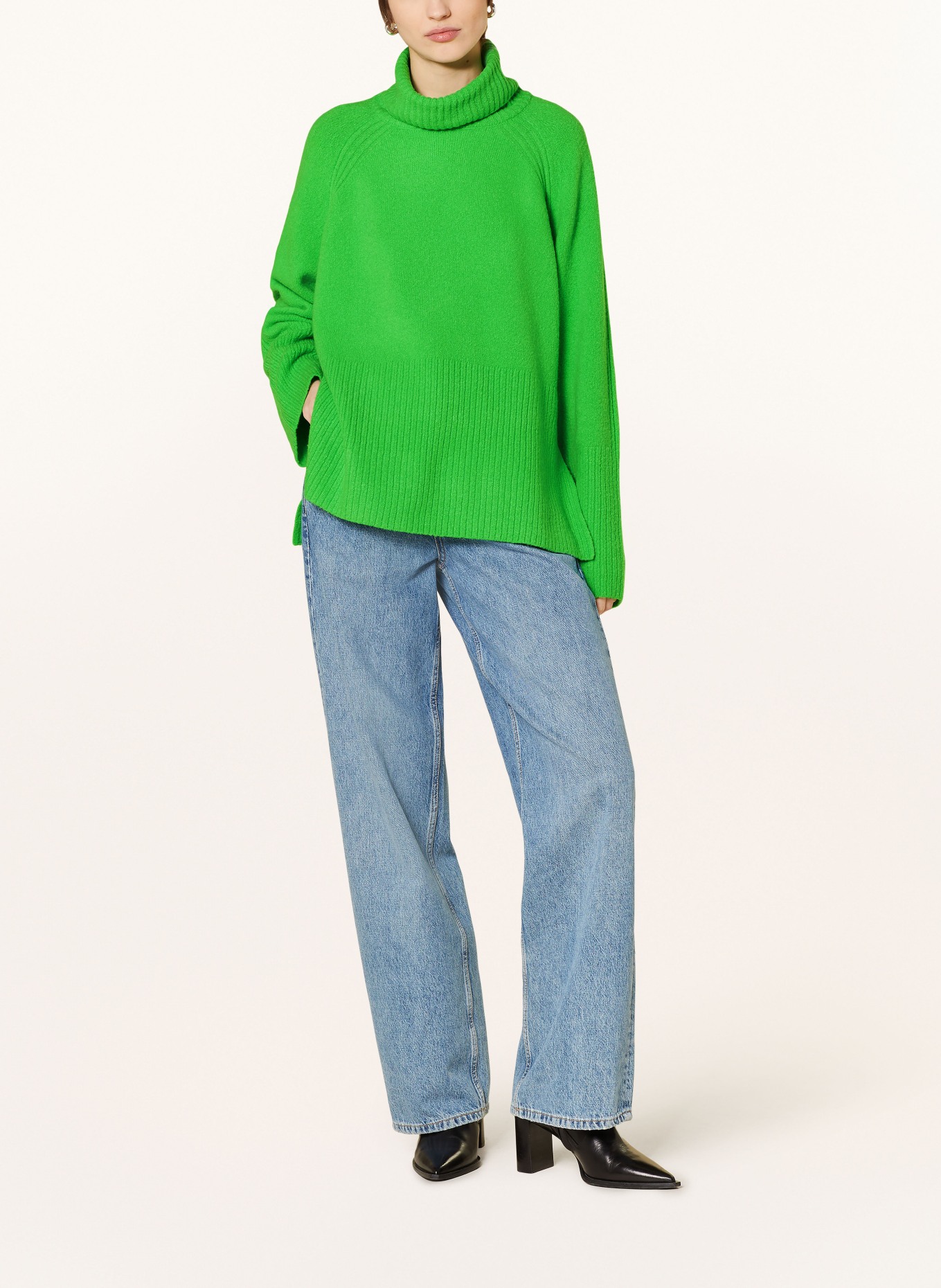WHISTLES Turtleneck sweater, Color: NEON GREEN (Image 2)