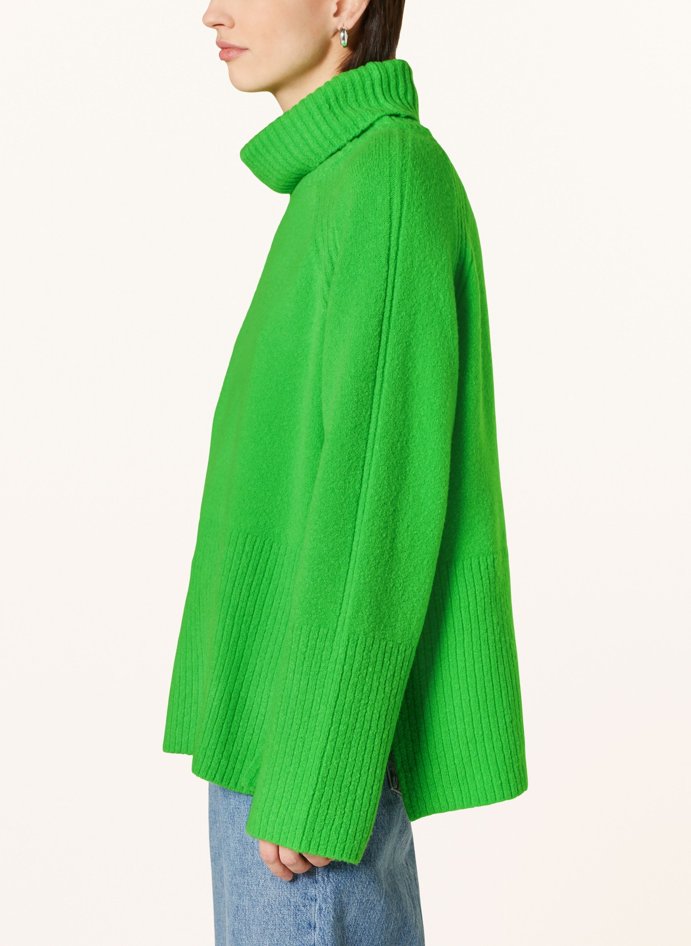 WHISTLES Turtleneck sweater, Color: NEON GREEN (Image 4)