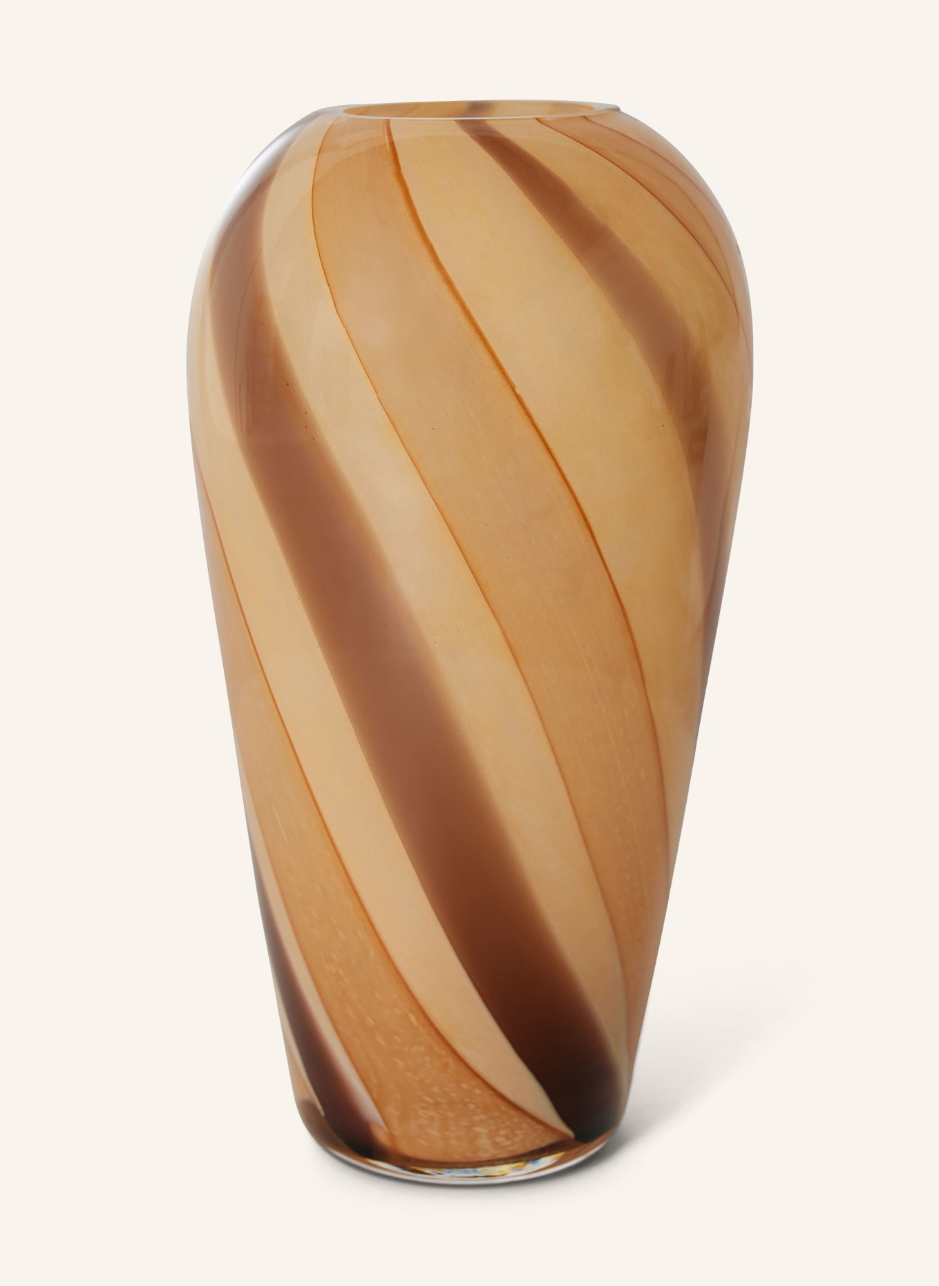 HK living Vase DULCE, Color: LIGHT BROWN/ BROWN (Image 1)