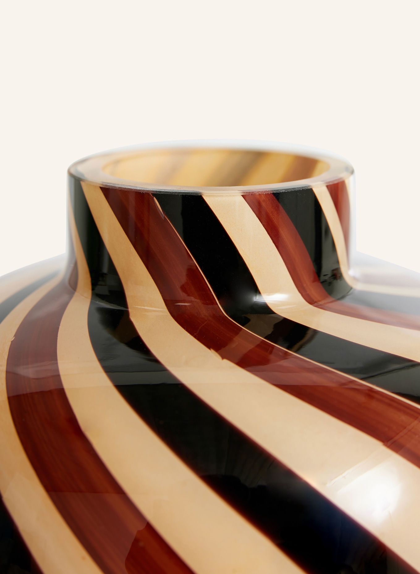 HK living Vase AFFOGATO, Color: BLACK/ BROWN/ LIGHT BROWN (Image 2)