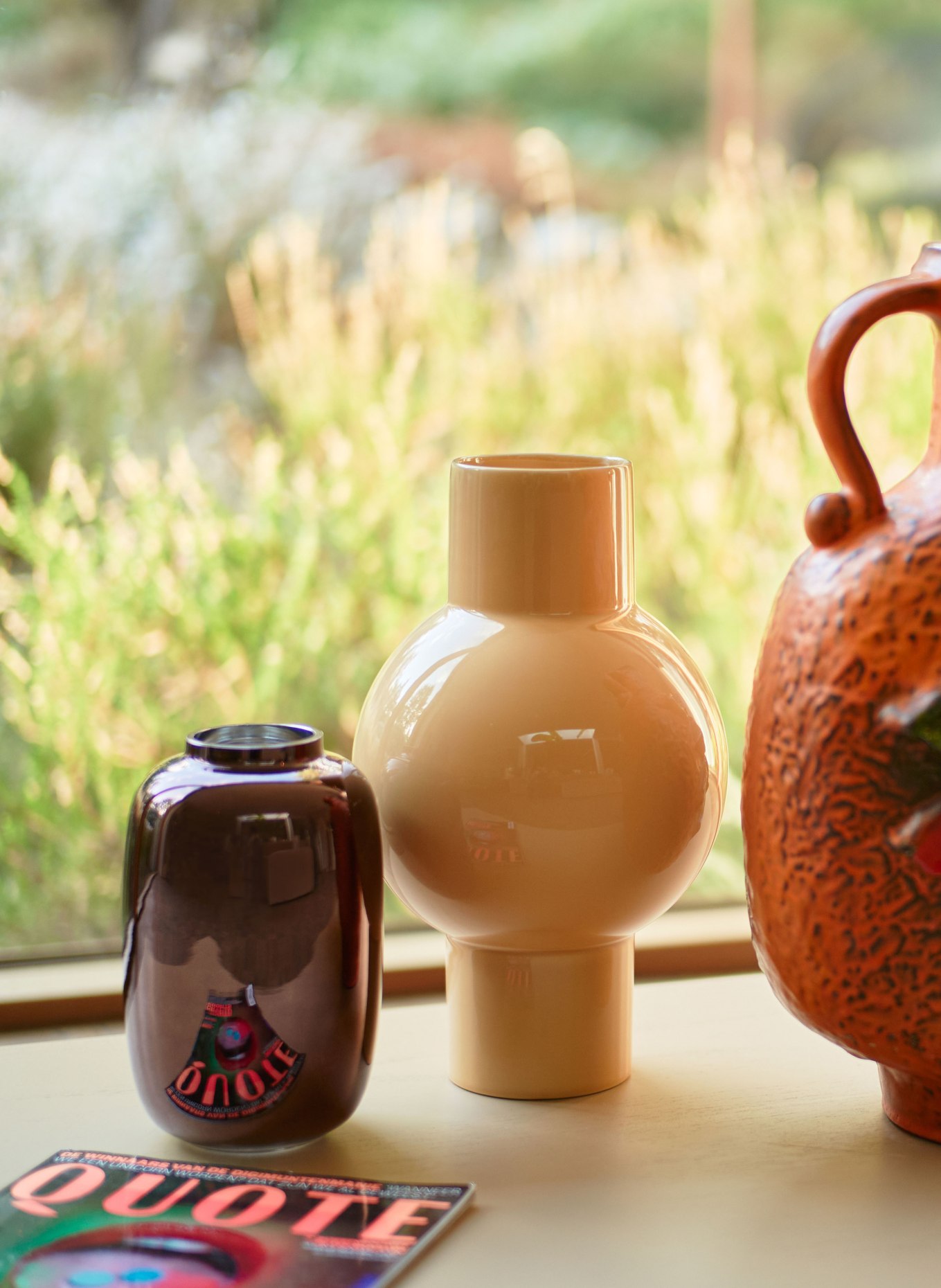 HK living Vase MEDIUM, Farbe: HELLBRAUN (Bild 3)