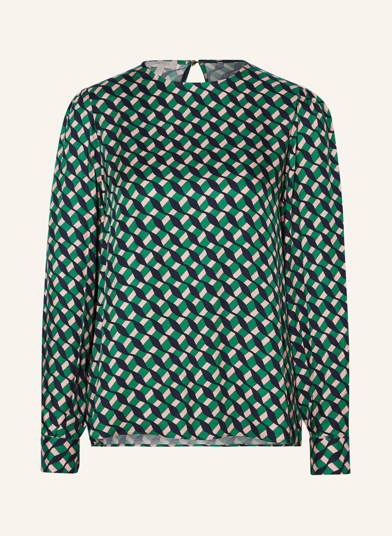HOBBS Shirt blouse MELODY, Color: GREEN/ ROSE/ DARK BLUE (Image 1)