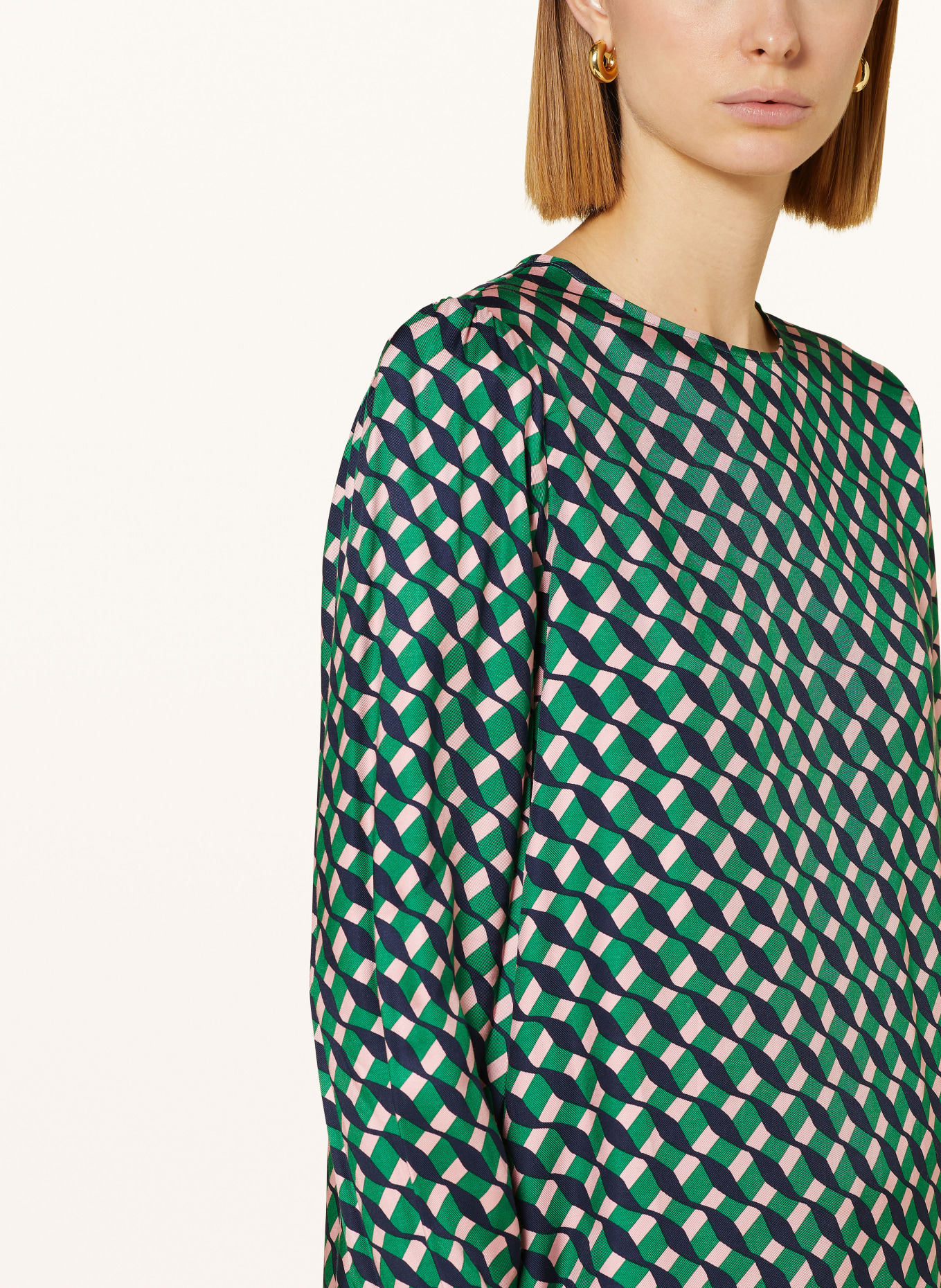 HOBBS Shirt blouse MELODY, Color: GREEN/ ROSE/ DARK BLUE (Image 4)
