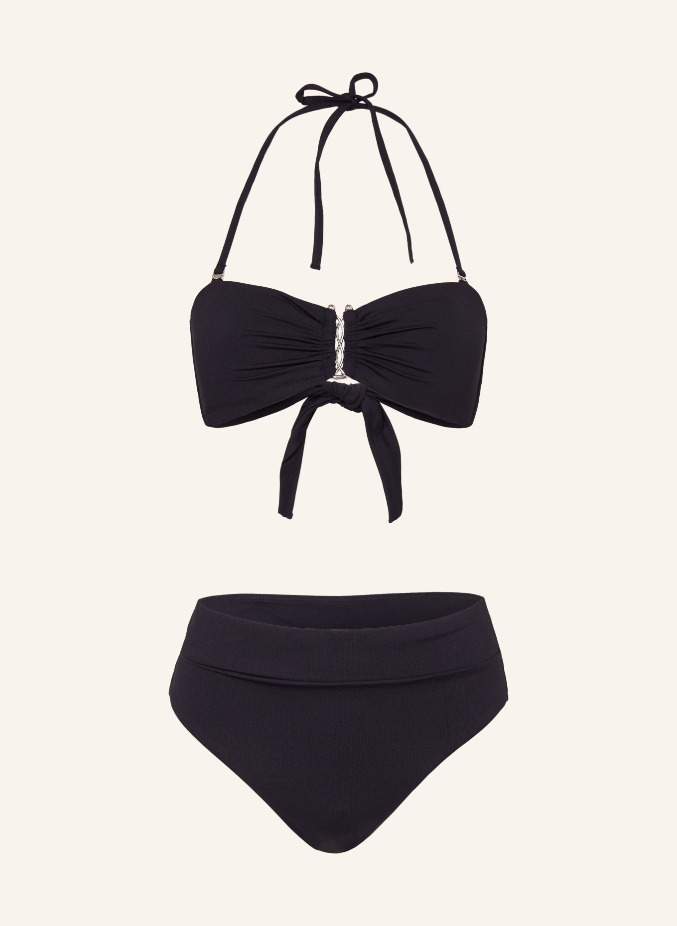 IODUS Bandeau bikini AQUILA, Color: BLACK (Image 1)