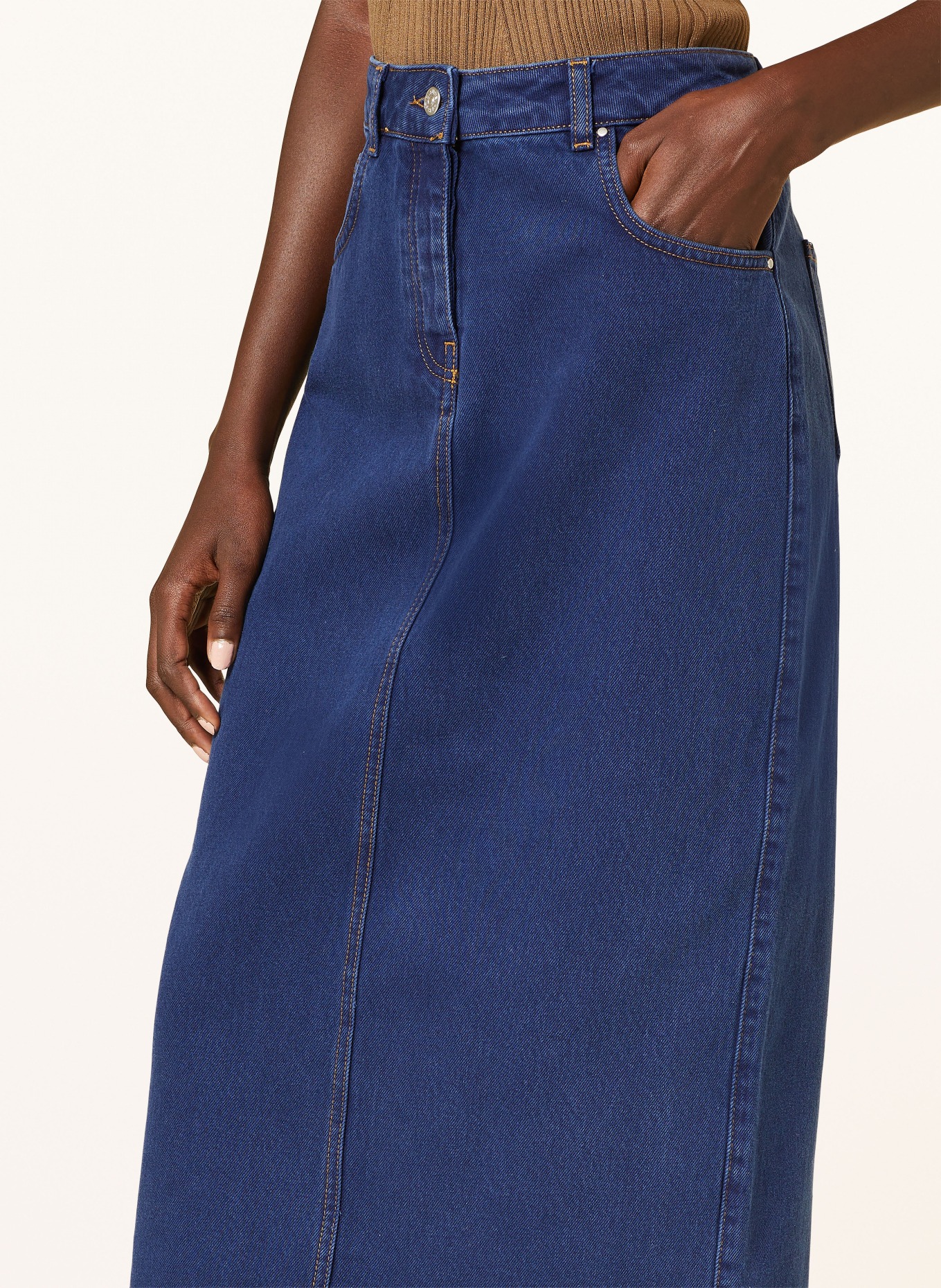 CLAUDIE PIERLOT Spódnica jeansowa, Kolor: D031 DENIM MID BLUE (Obrazek 4)