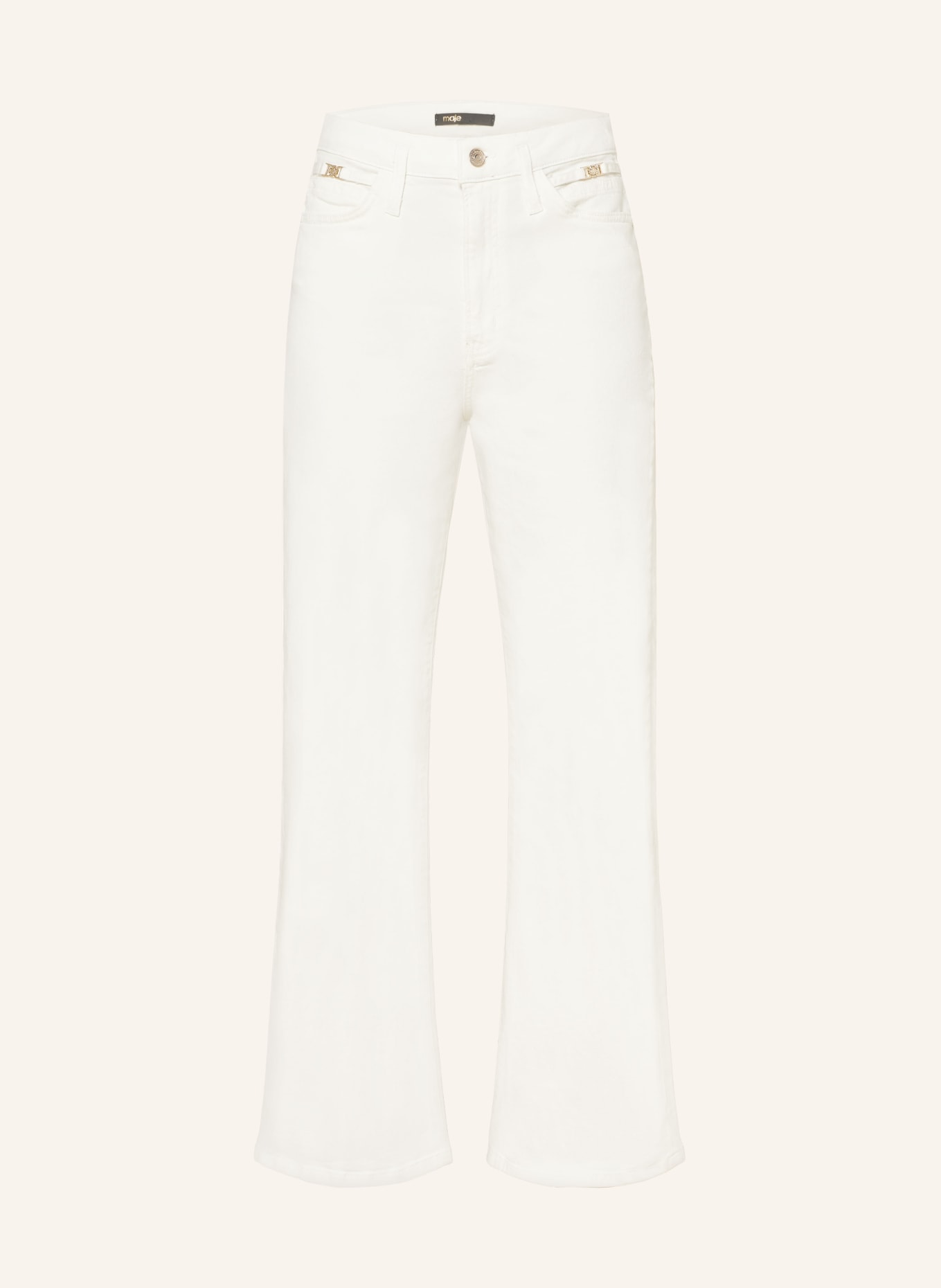 maje Straight Jeans, Farbe: WEISS (Bild 1)