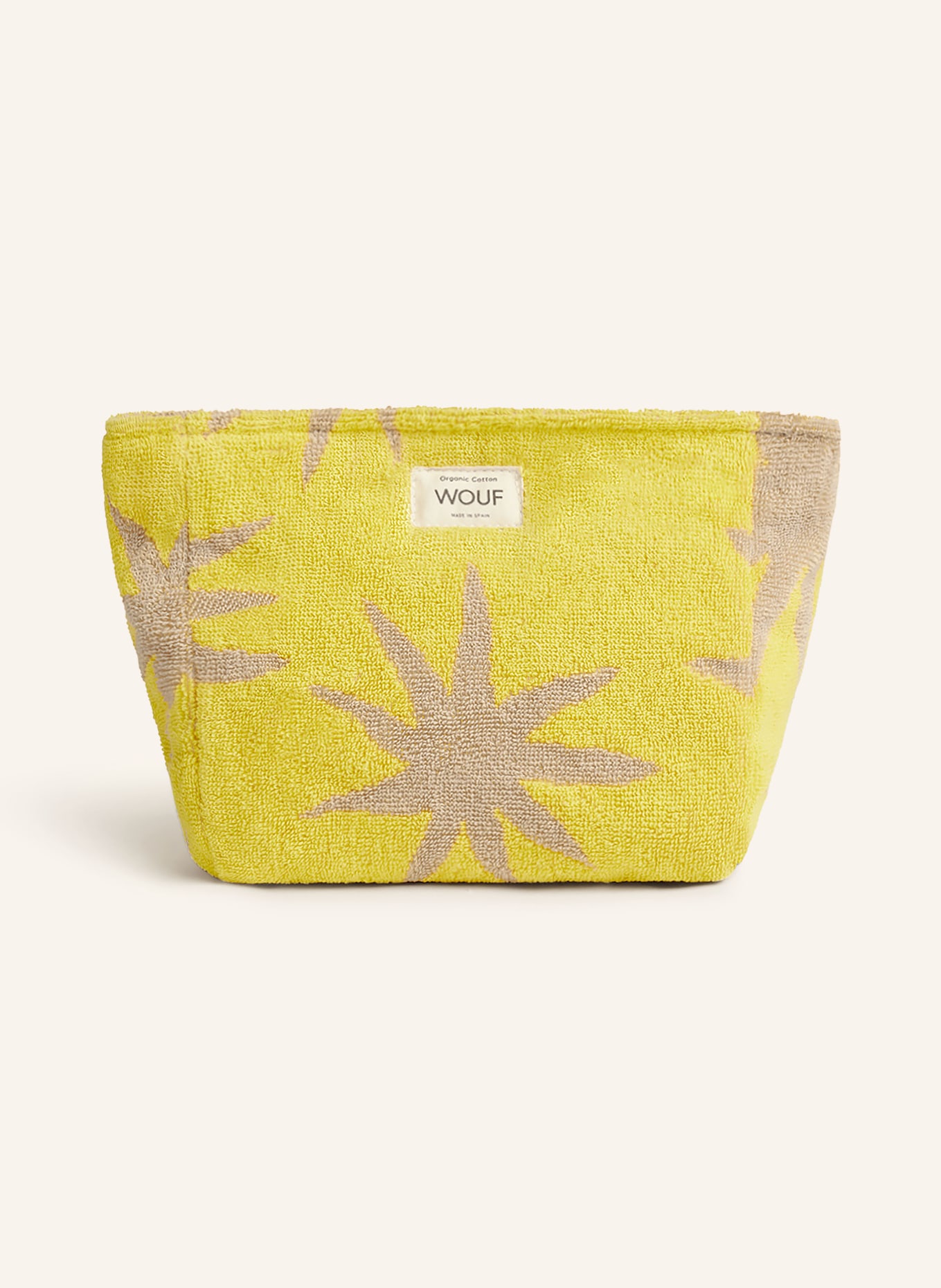 WOUF Makeup bag FORMENTERA, Color: BEIGE/ YELLOW (Image 1)