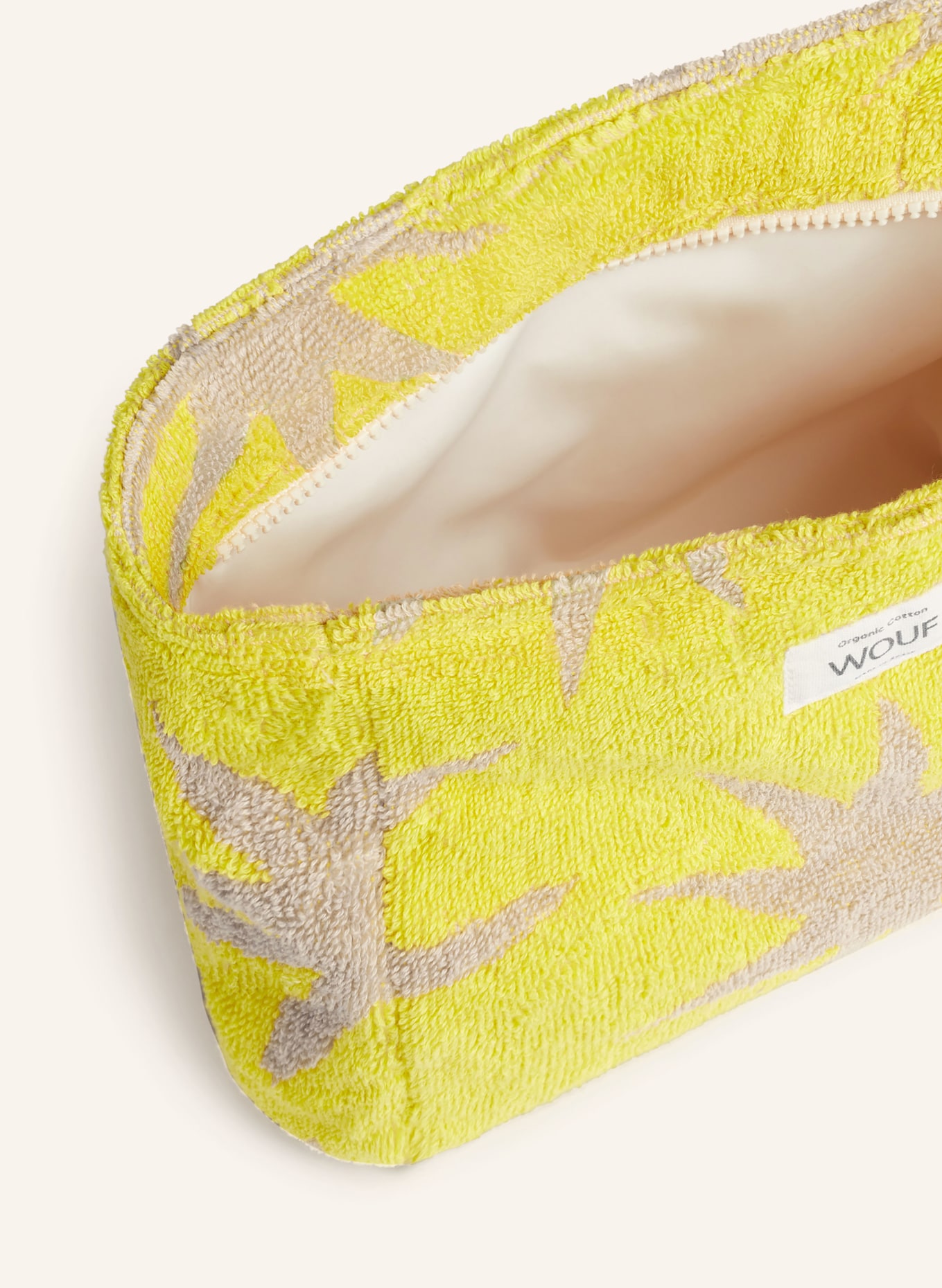 WOUF Makeup bag FORMENTERA, Color: BEIGE/ YELLOW (Image 2)