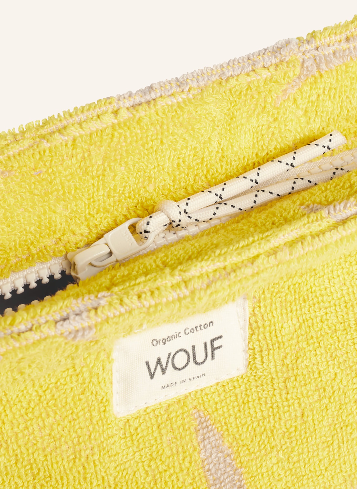WOUF Makeup bag FORMENTERA, Color: BEIGE/ YELLOW (Image 3)