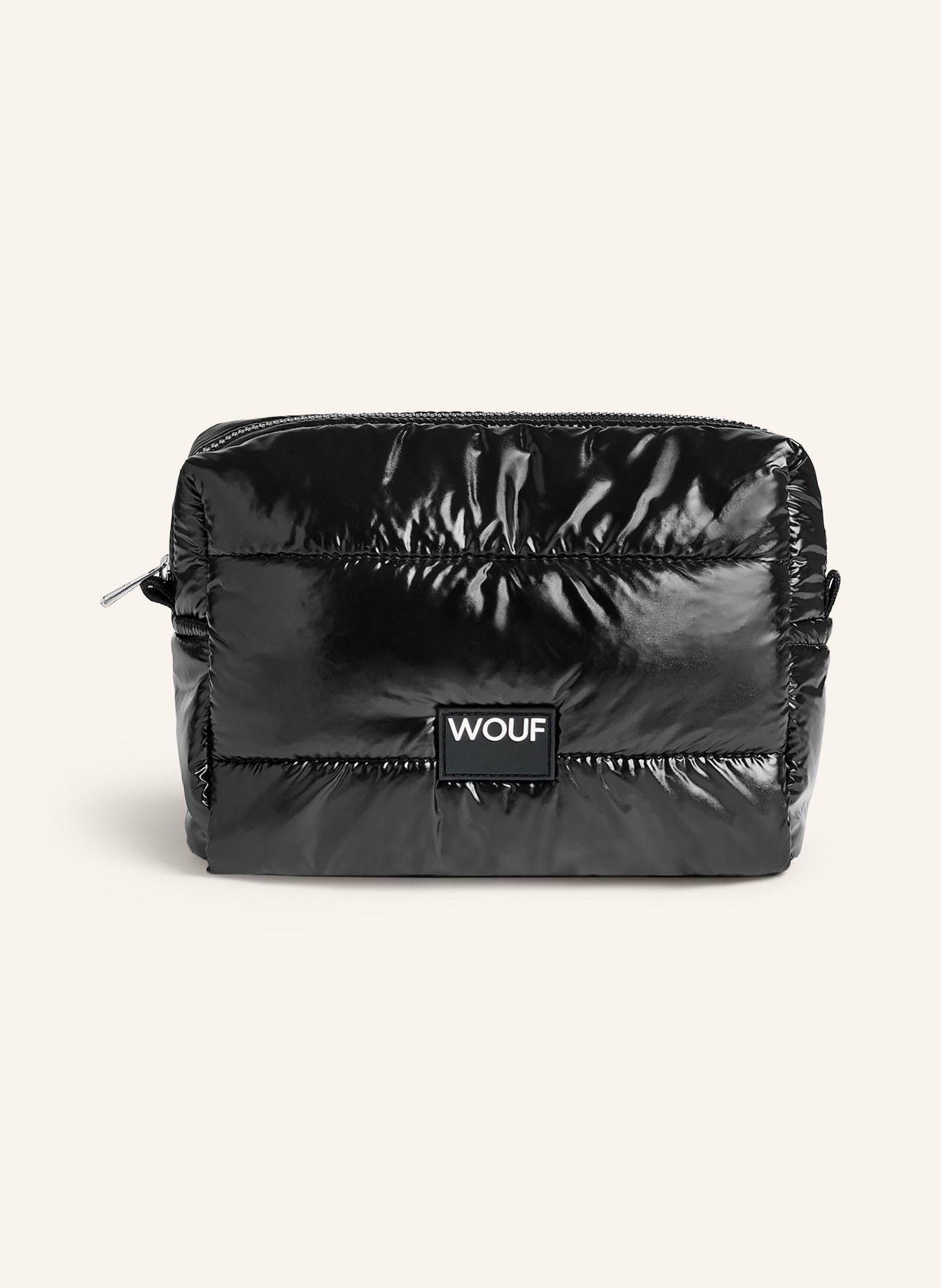 WOUF Makeup bag GLOSSY, Color: BLACK (Image 1)