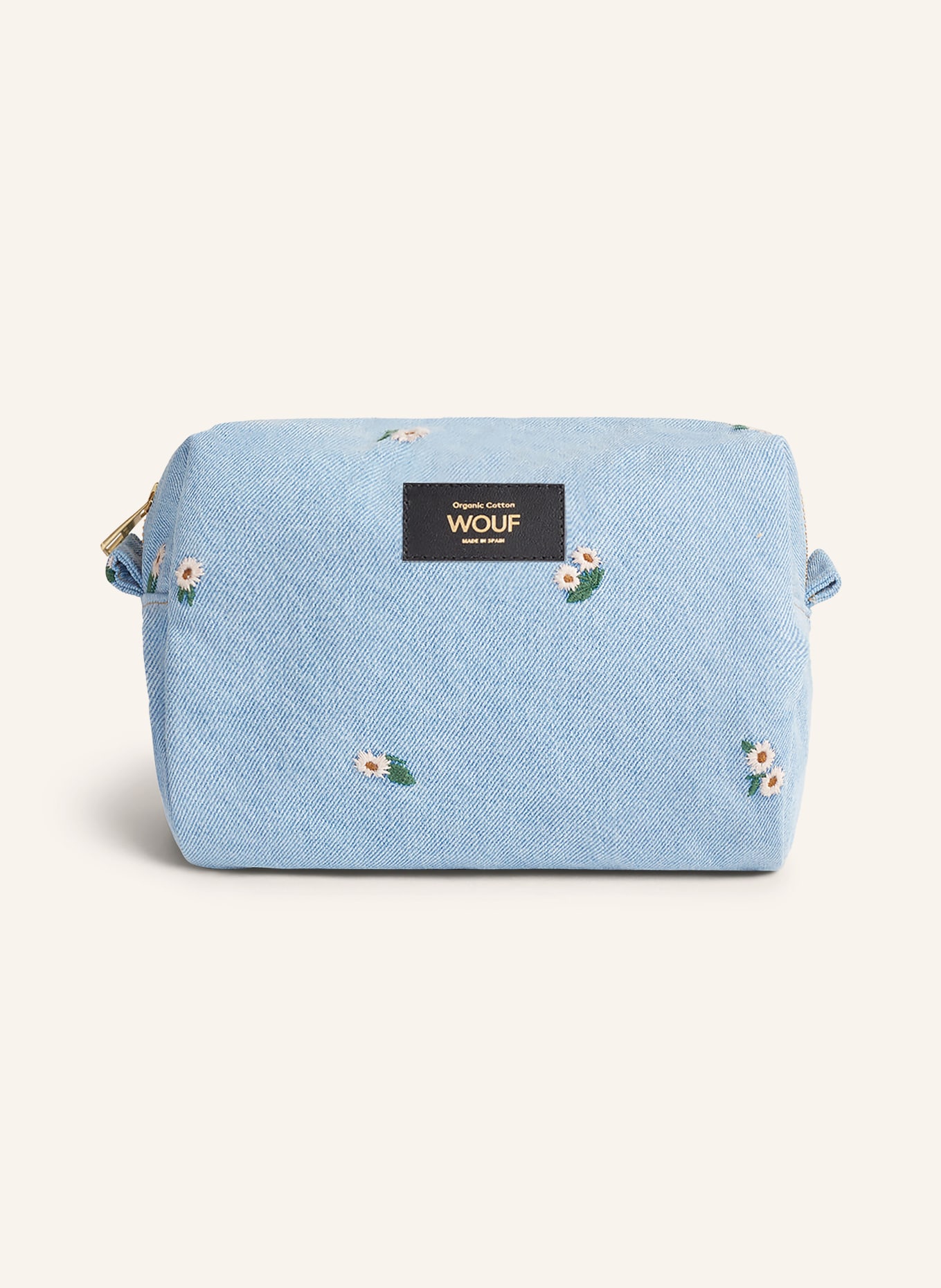 WOUF Makeup bag INES, Color: WHITE/ LIGHT BLUE (Image 1)