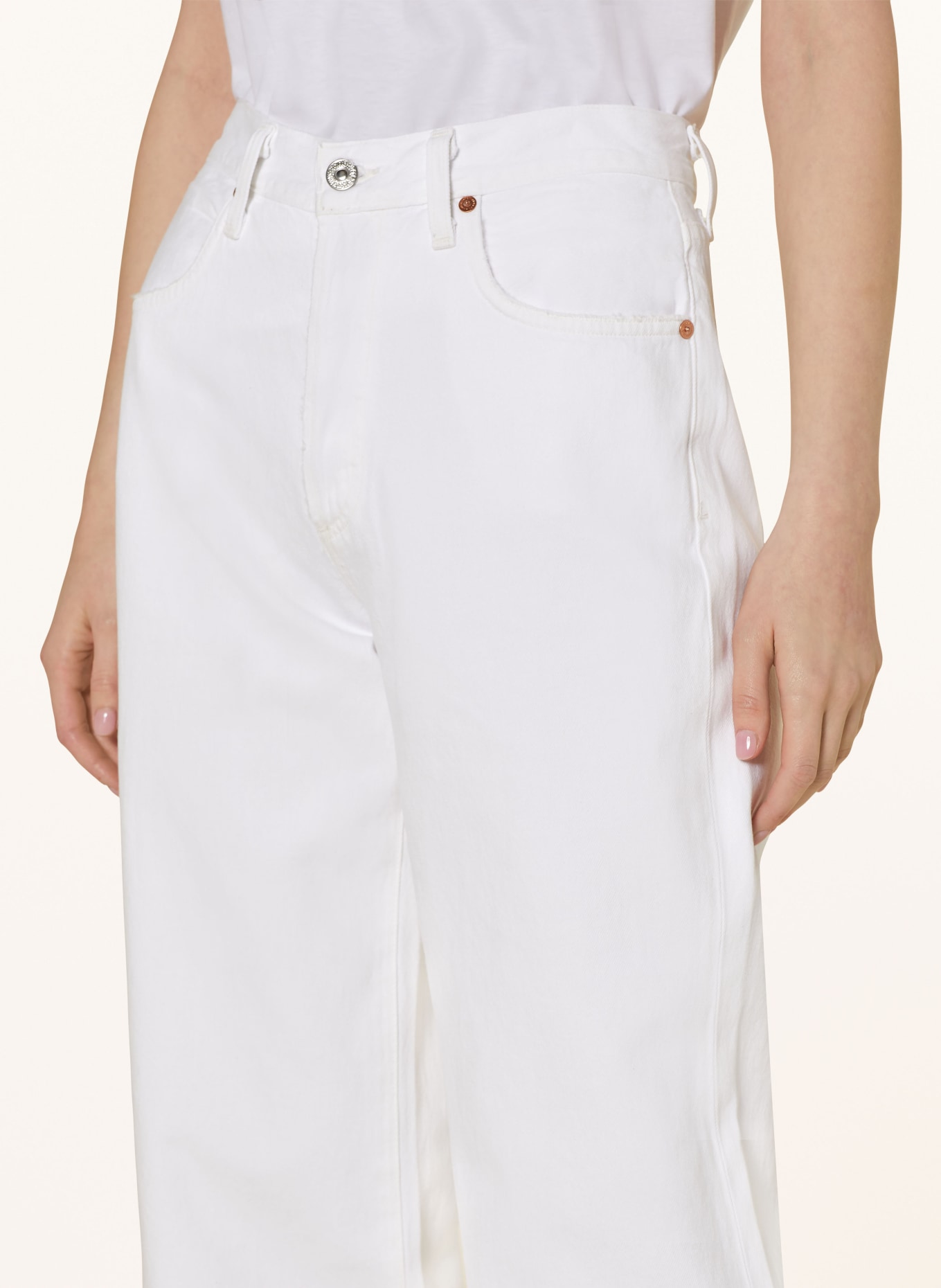 CITIZENS of HUMANITY Straight jeans ANNINA, Color: WHITE (Image 5)