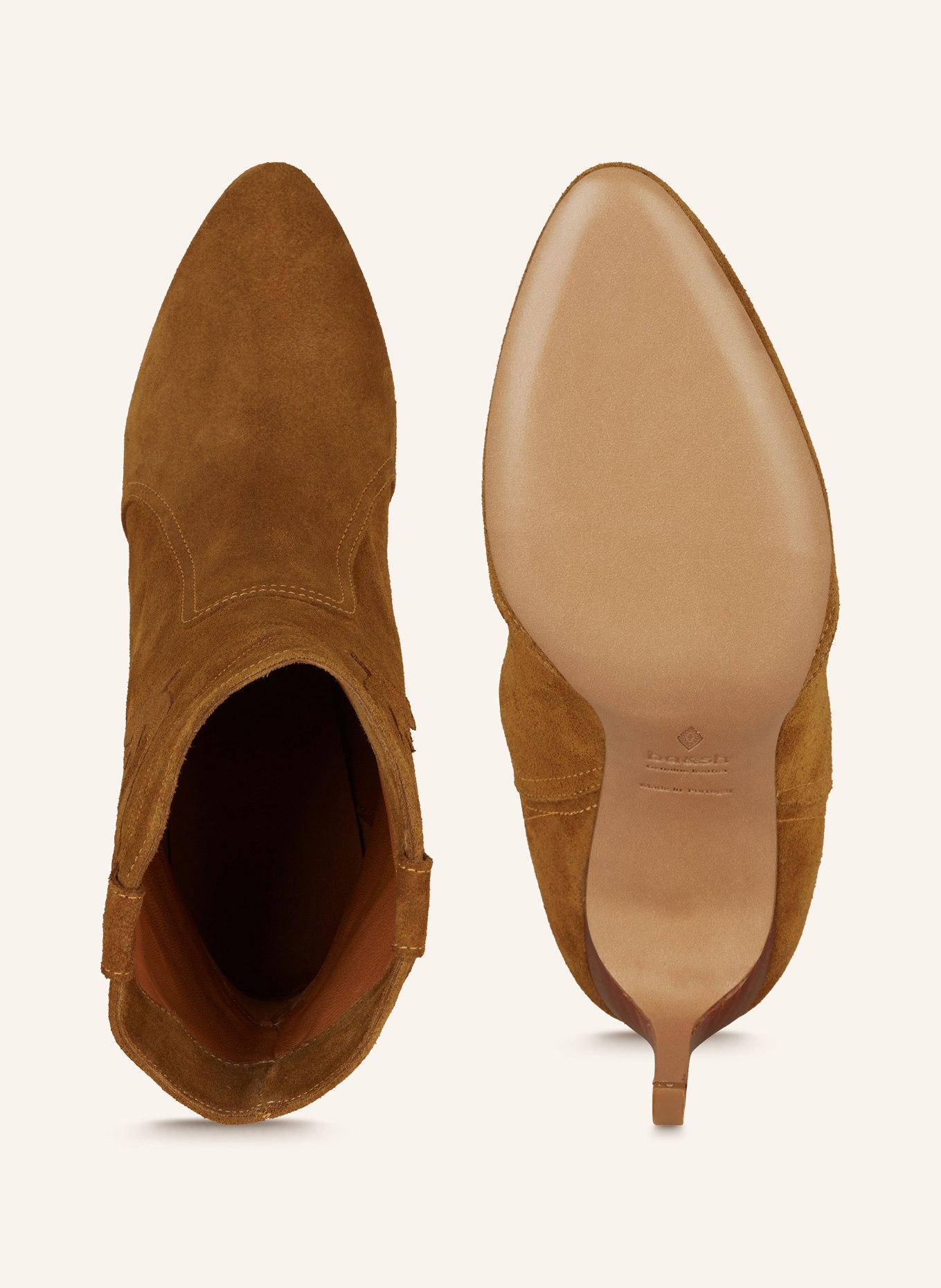 ba&sh Kotníčkové boty CAITLIN, Barva: HNĚDÁ (Obrázek 5)