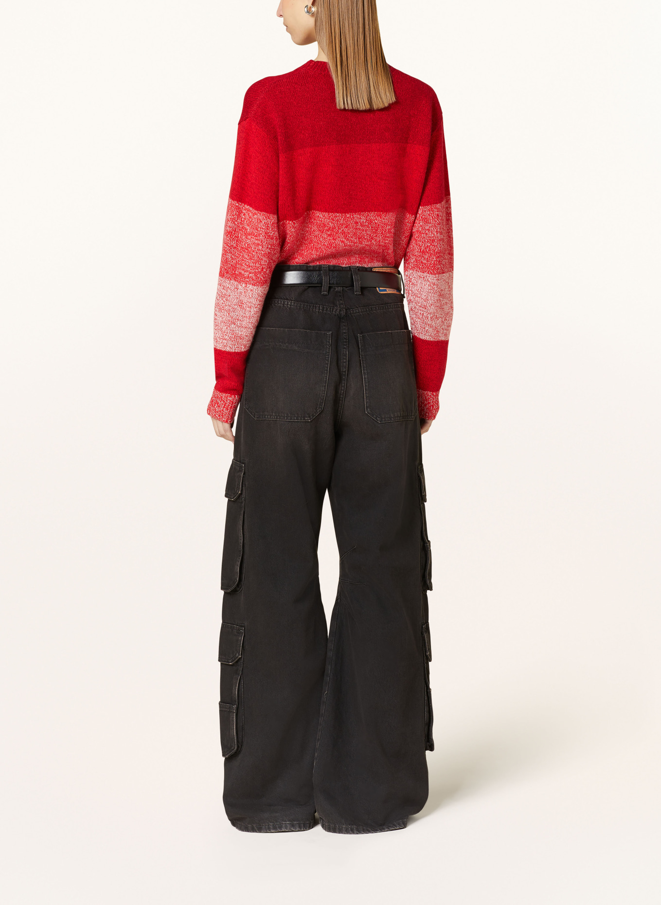 ba&sh Cashmere-Pullover CANDY, Farbe: ROT/ DUNKELROT/ WEISS (Bild 3)