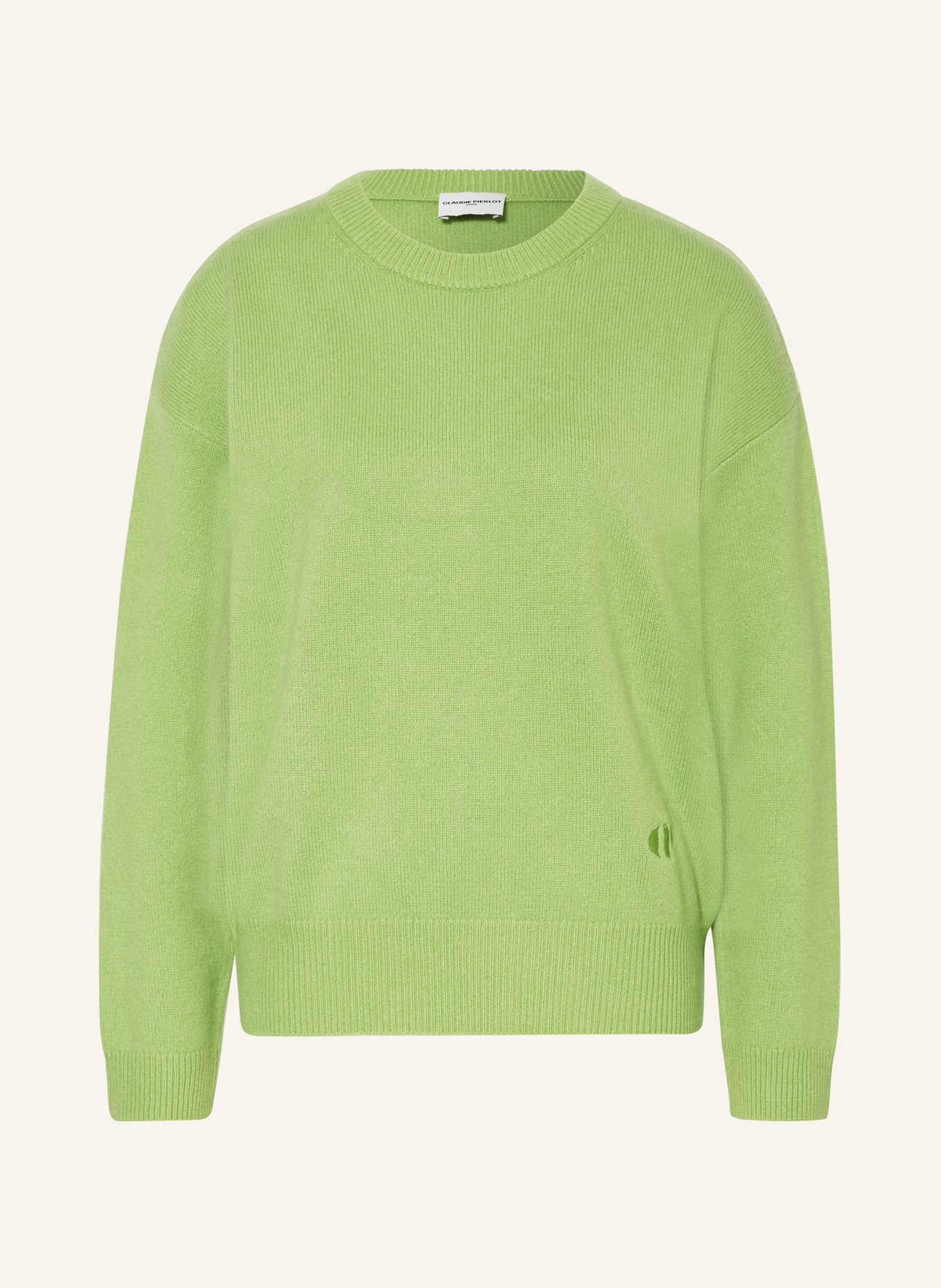 CLAUDIE PIERLOT Cashmere-Pullover, Farbe: HELLGRÜN (Bild 1)