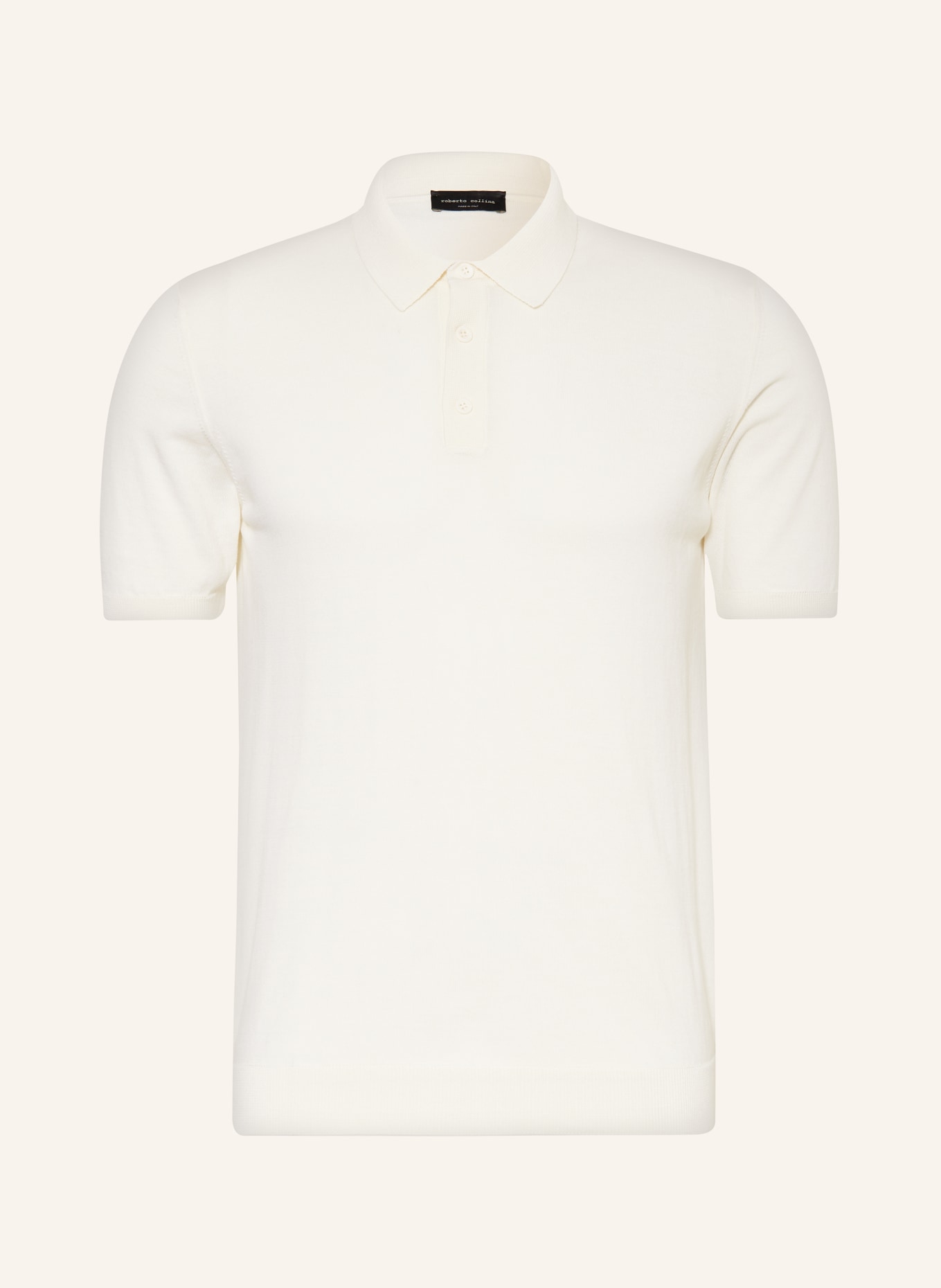 roberto collina Strick-Poloshirt, Farbe: CREME (Bild 1)