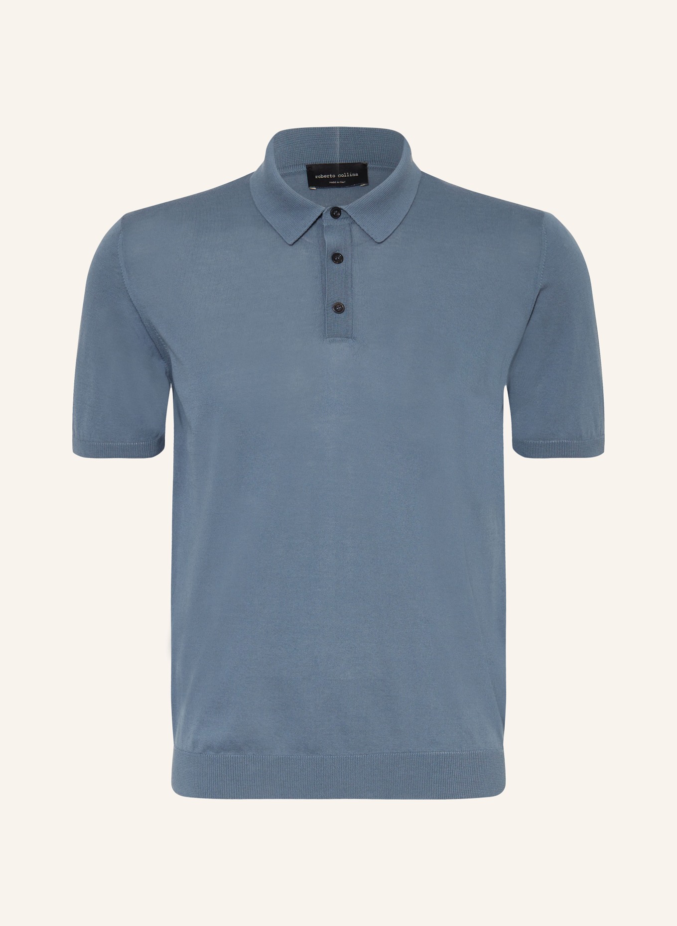 roberto collina Knitted polo shirt, Color: GRAY (Image 1)