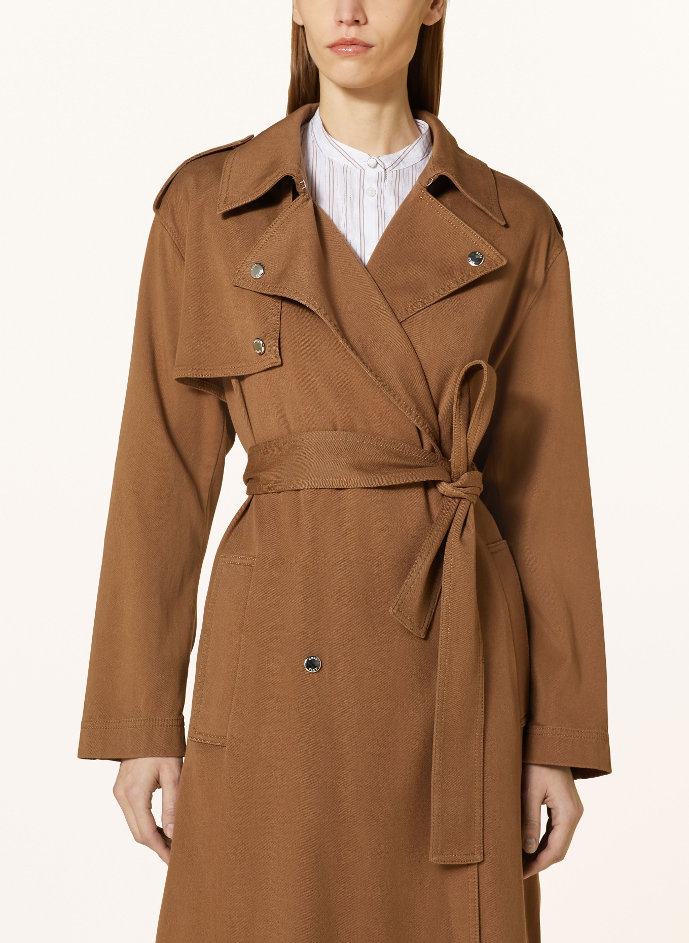 BOSS Trench coat COLILONG, Color: BROWN (Image 4)