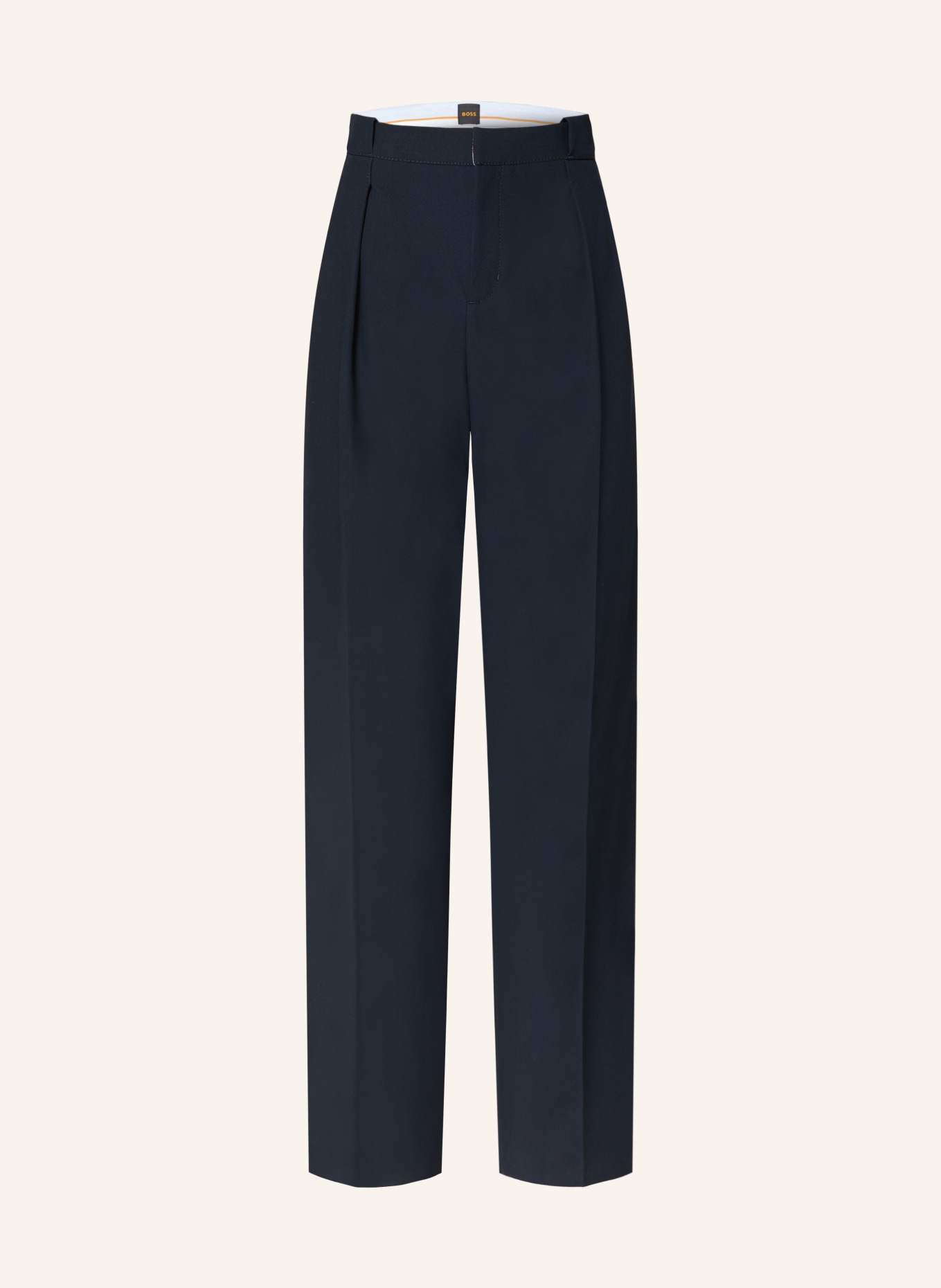 BOSS Wide leg trousers TANSURA, Color: DARK BLUE (Image 1)