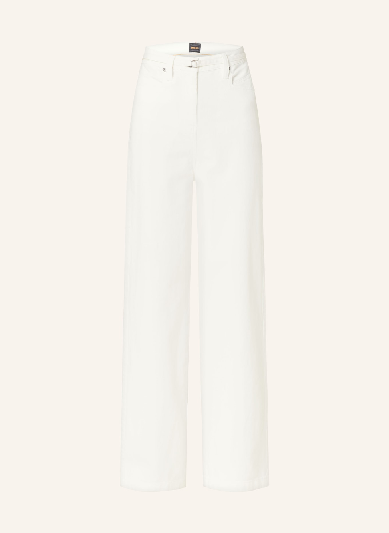 BOSS Wide leg trousers TMARLENE, Color: 118 Open White (Image 1)