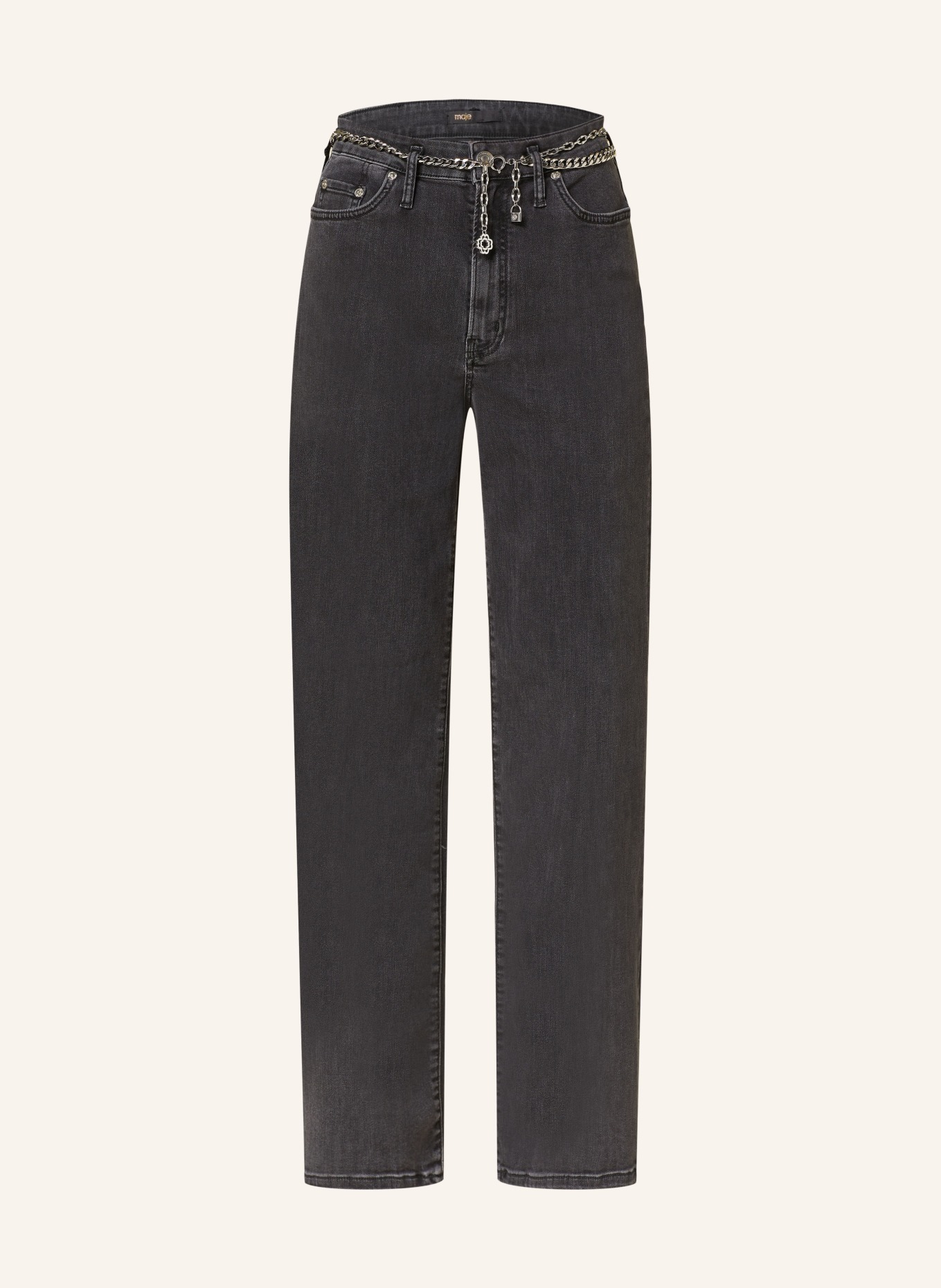 maje Straight Jeans, Farbe: 2517 BLACK (Bild 1)