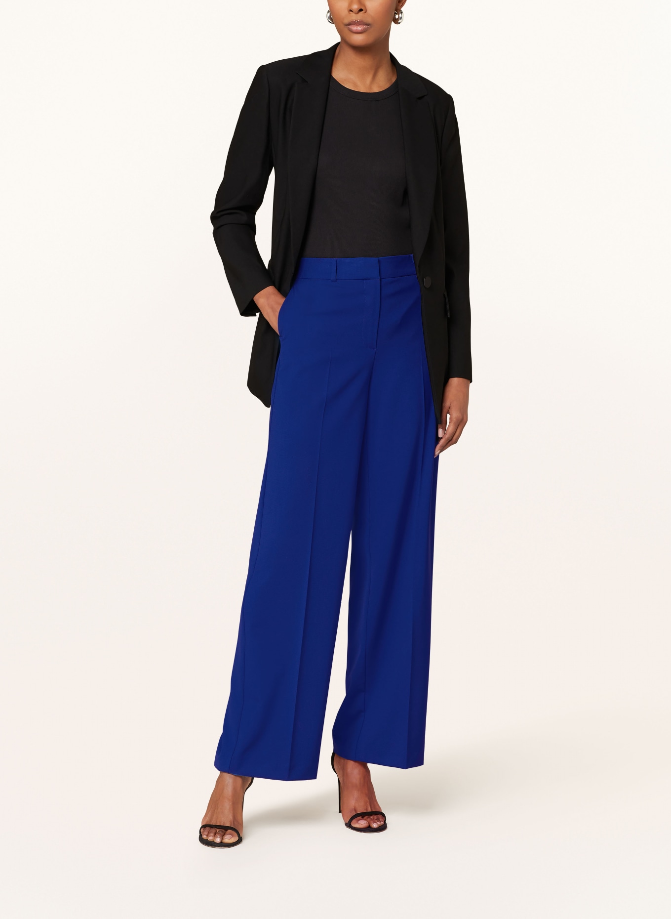 comma Wide leg trousers, Color: BLUE (Image 2)