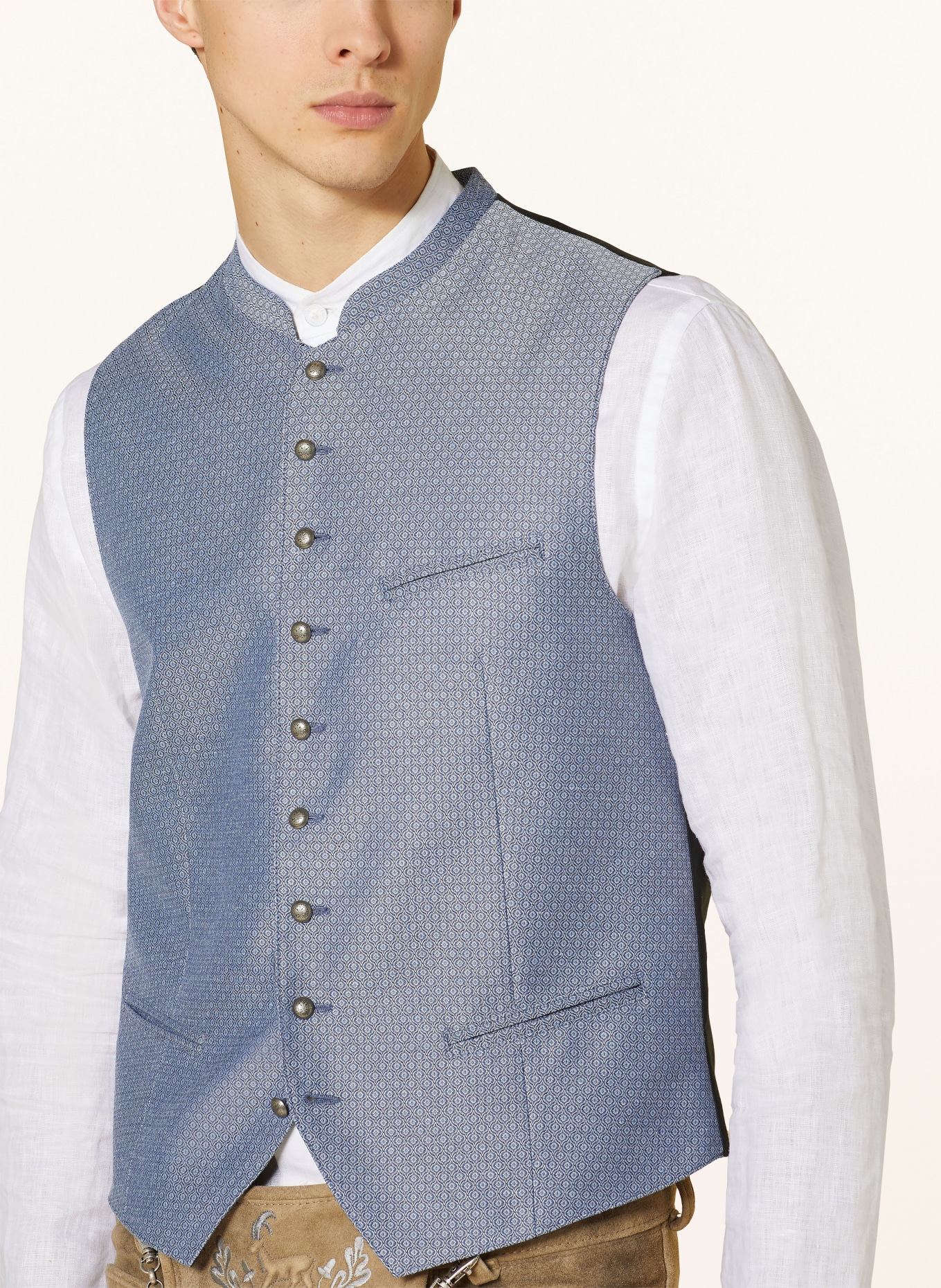 Hammerschmid Trachtenweste FELIX Slim Fit: BLAU