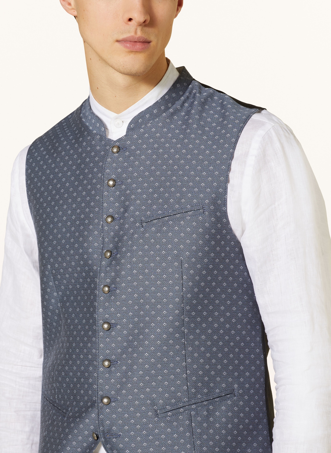 Hammerschmid Trachtenweste NIKLAS Slim Fit: BLAU