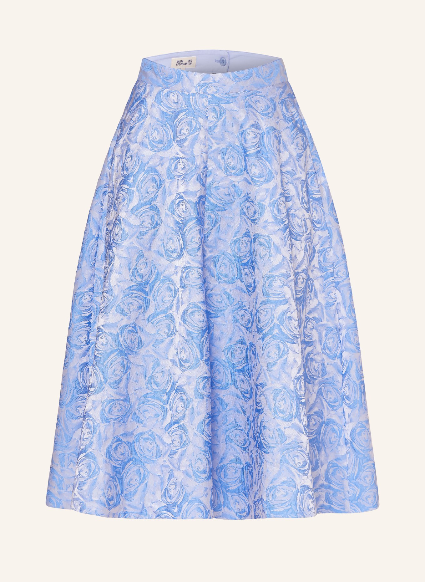 BAUM UND PFERDGARTEN Skirt SAYA, Color: BLUE/ LIGHT BLUE (Image 1)