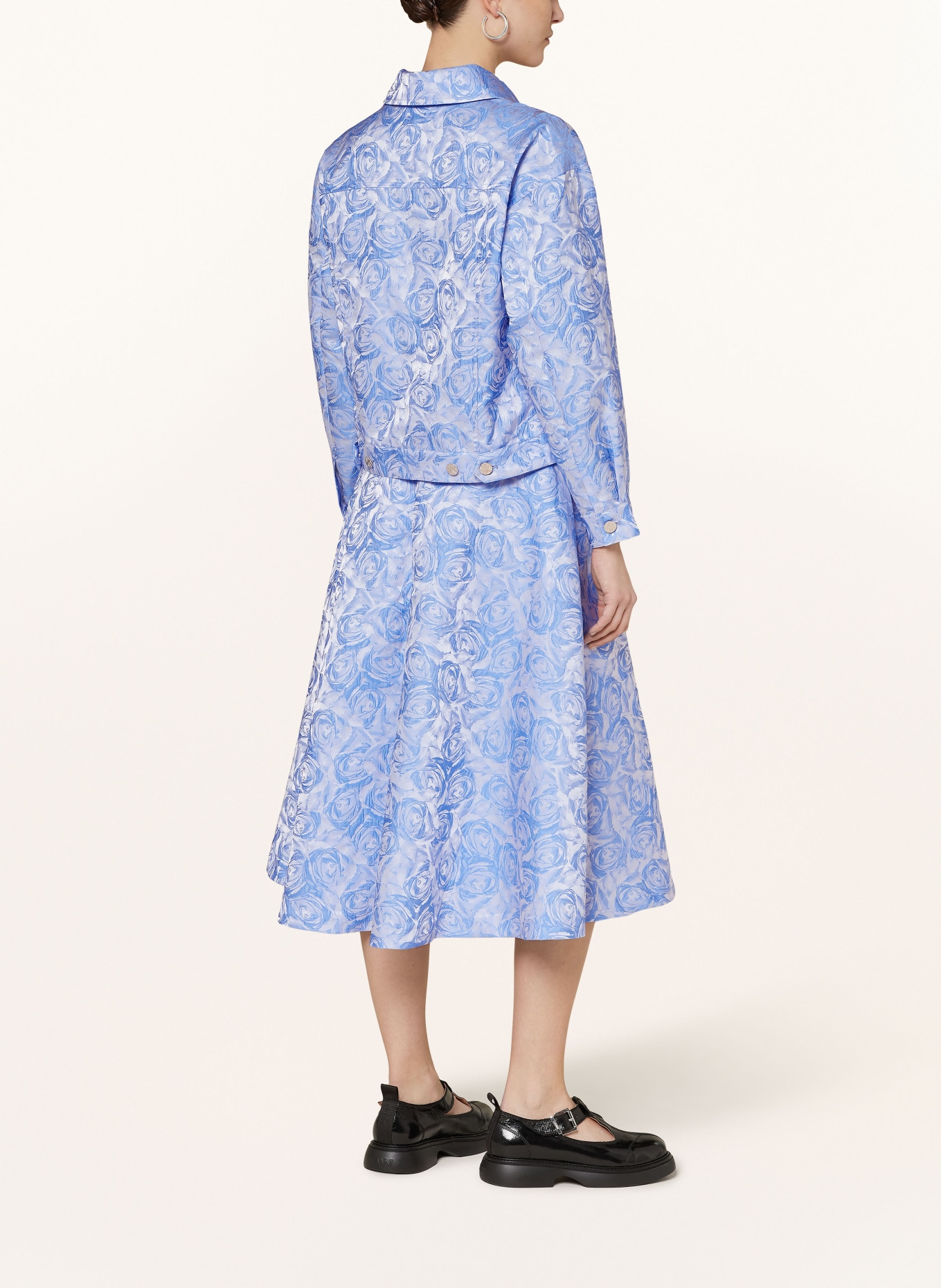 BAUM UND PFERDGARTEN Skirt SAYA, Color: BLUE/ LIGHT BLUE (Image 3)