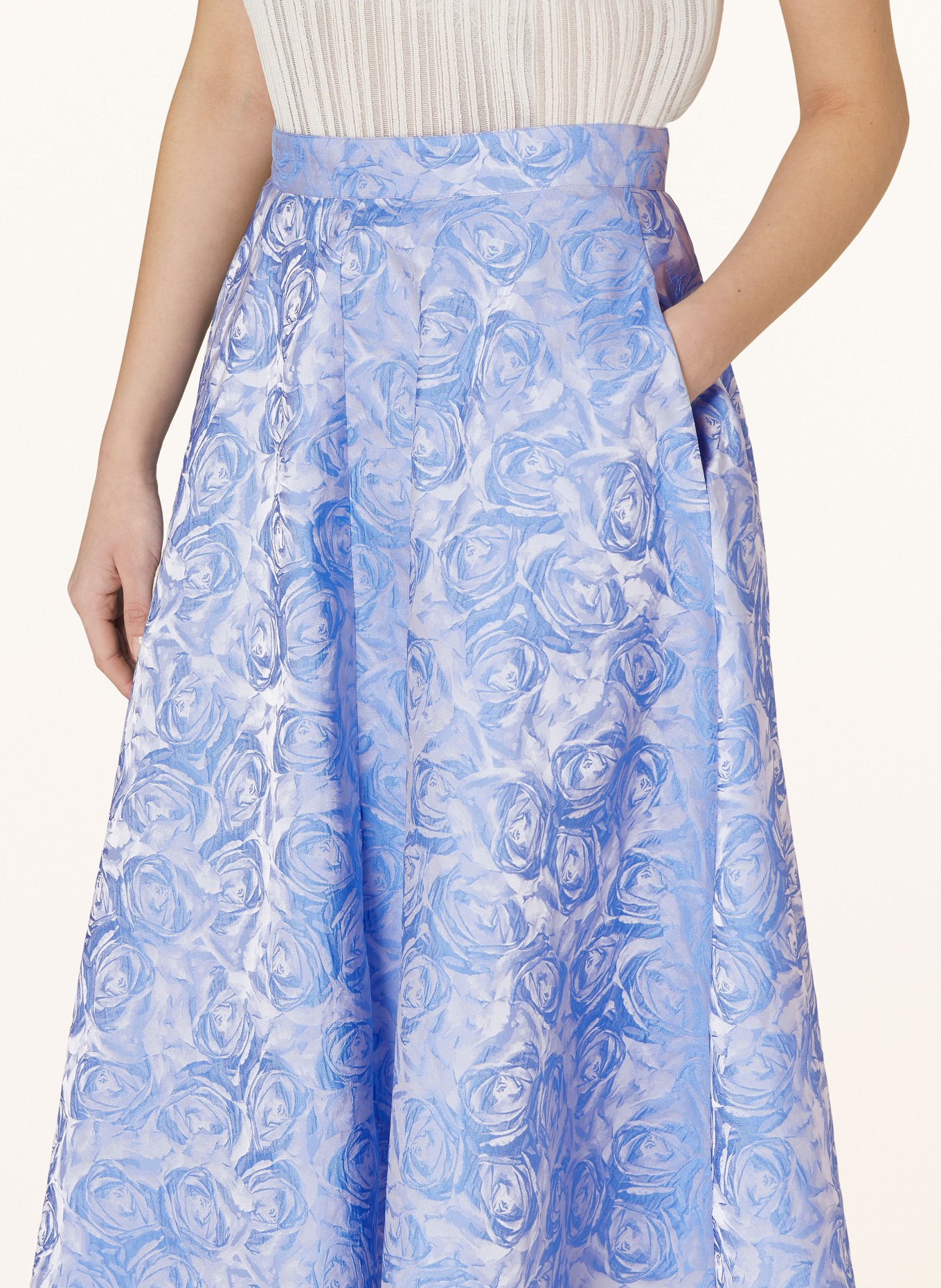 BAUM UND PFERDGARTEN Skirt SAYA, Color: BLUE/ LIGHT BLUE (Image 4)