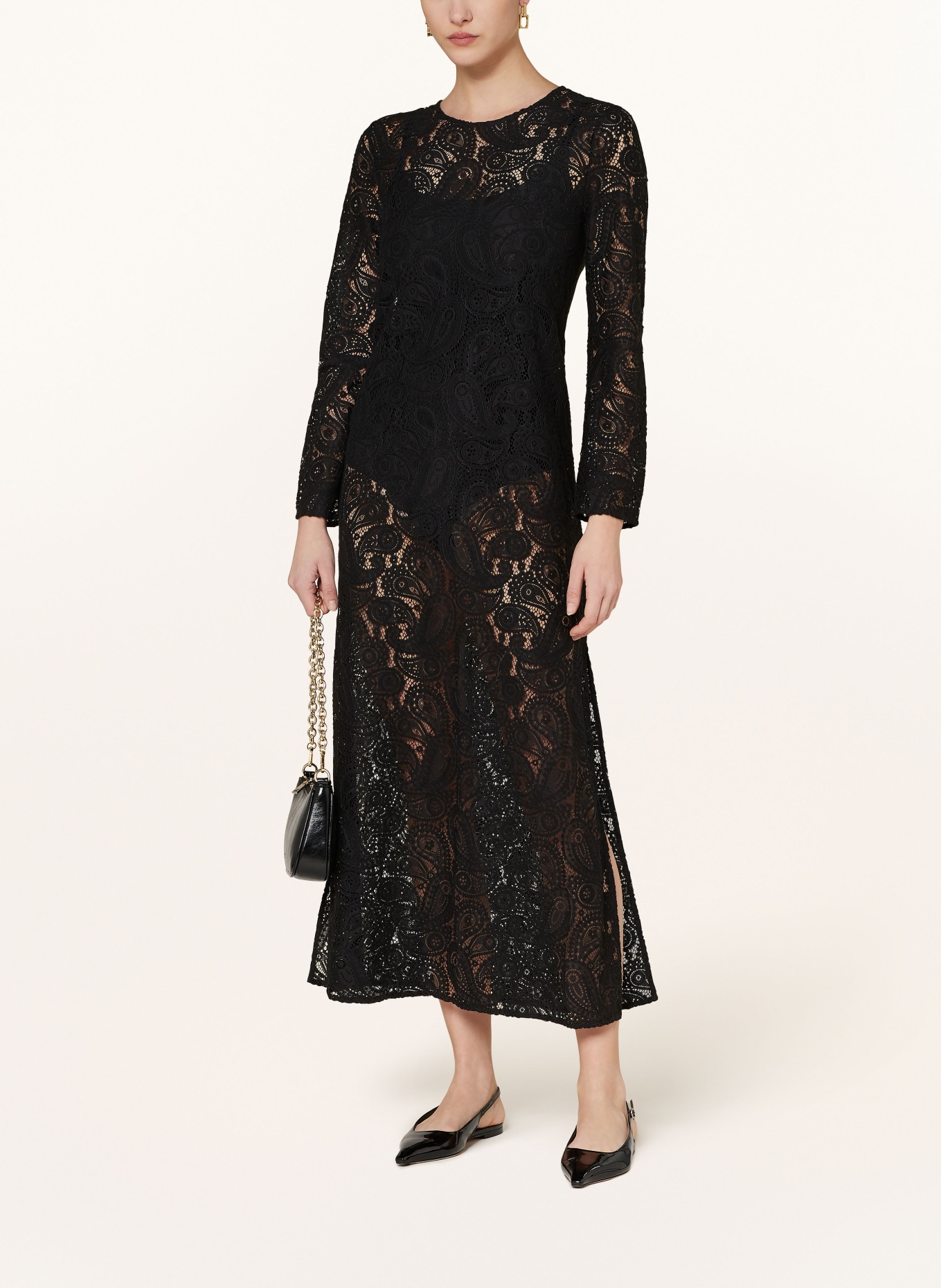 BAUM UND PFERDGARTEN Spitzenkleid ADEA: SCHWARZ