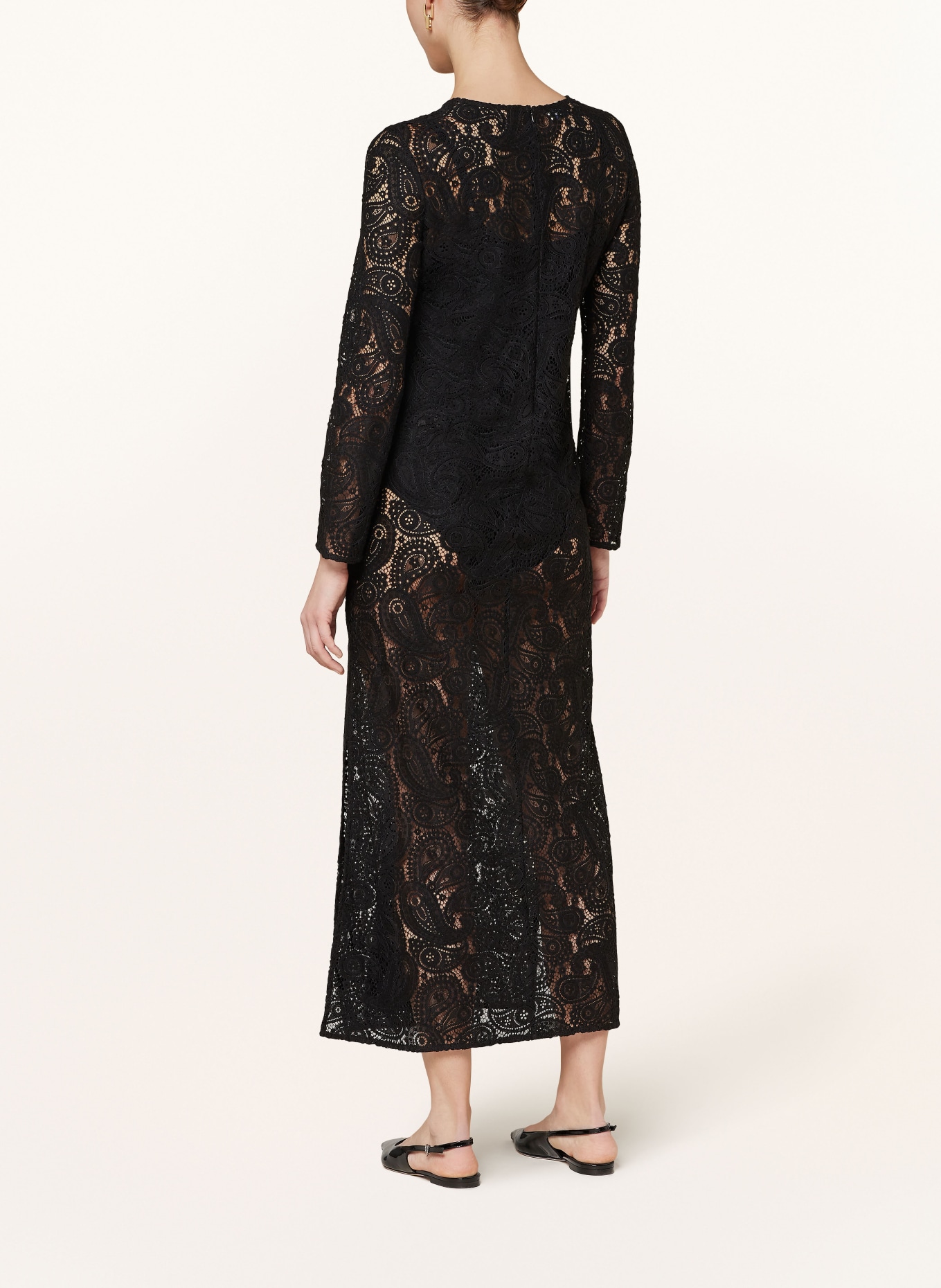 BAUM UND PFERDGARTEN Spitzenkleid ADEA: SCHWARZ