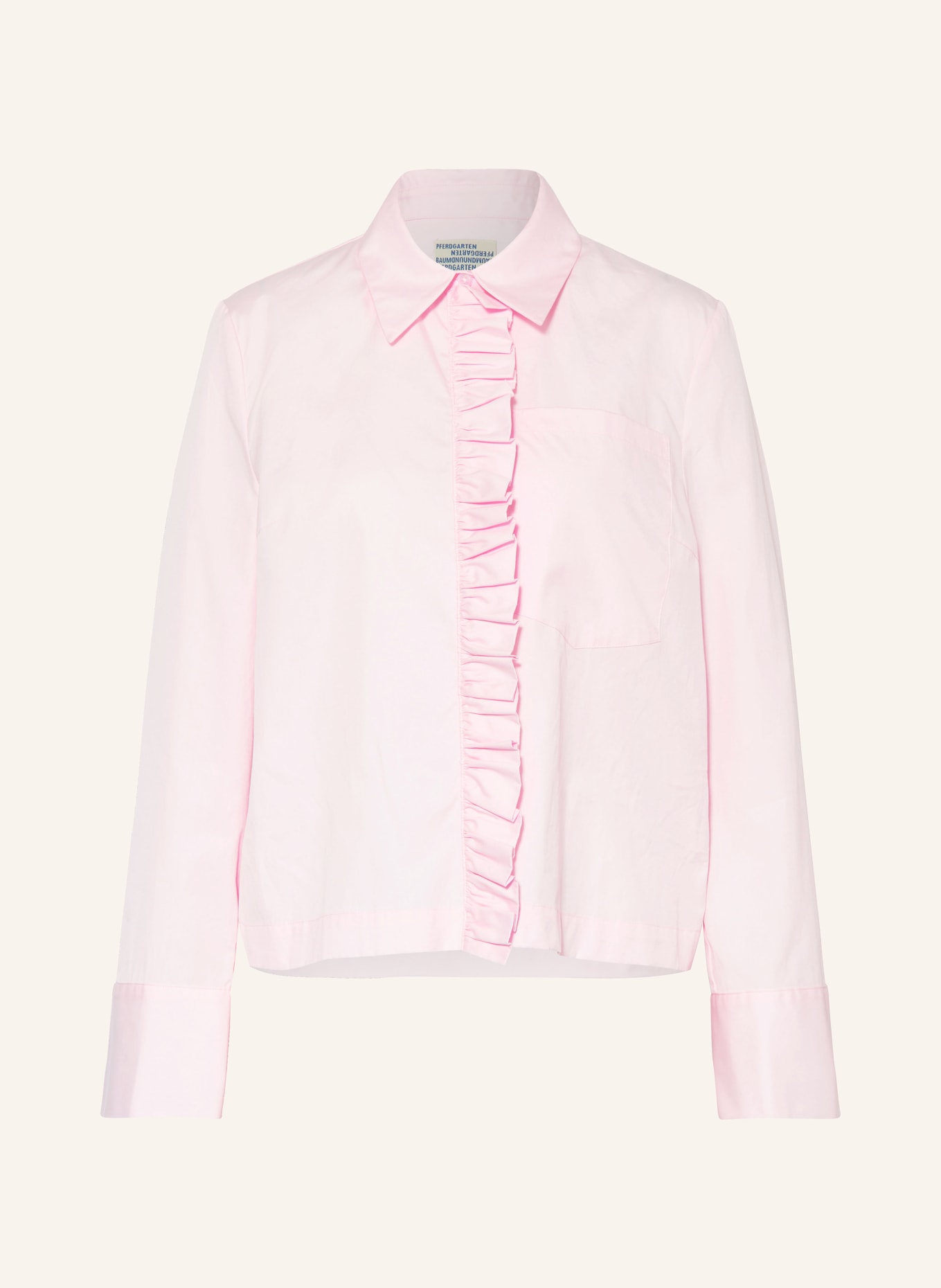 BAUM UND PFERDGARTEN Shirt blouse MILU with ruffles, Color: PINK (Image 1)