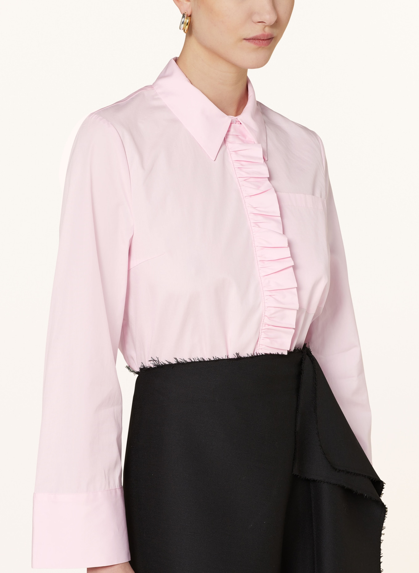 BAUM UND PFERDGARTEN Shirt blouse MILU with ruffles, Color: PINK (Image 4)