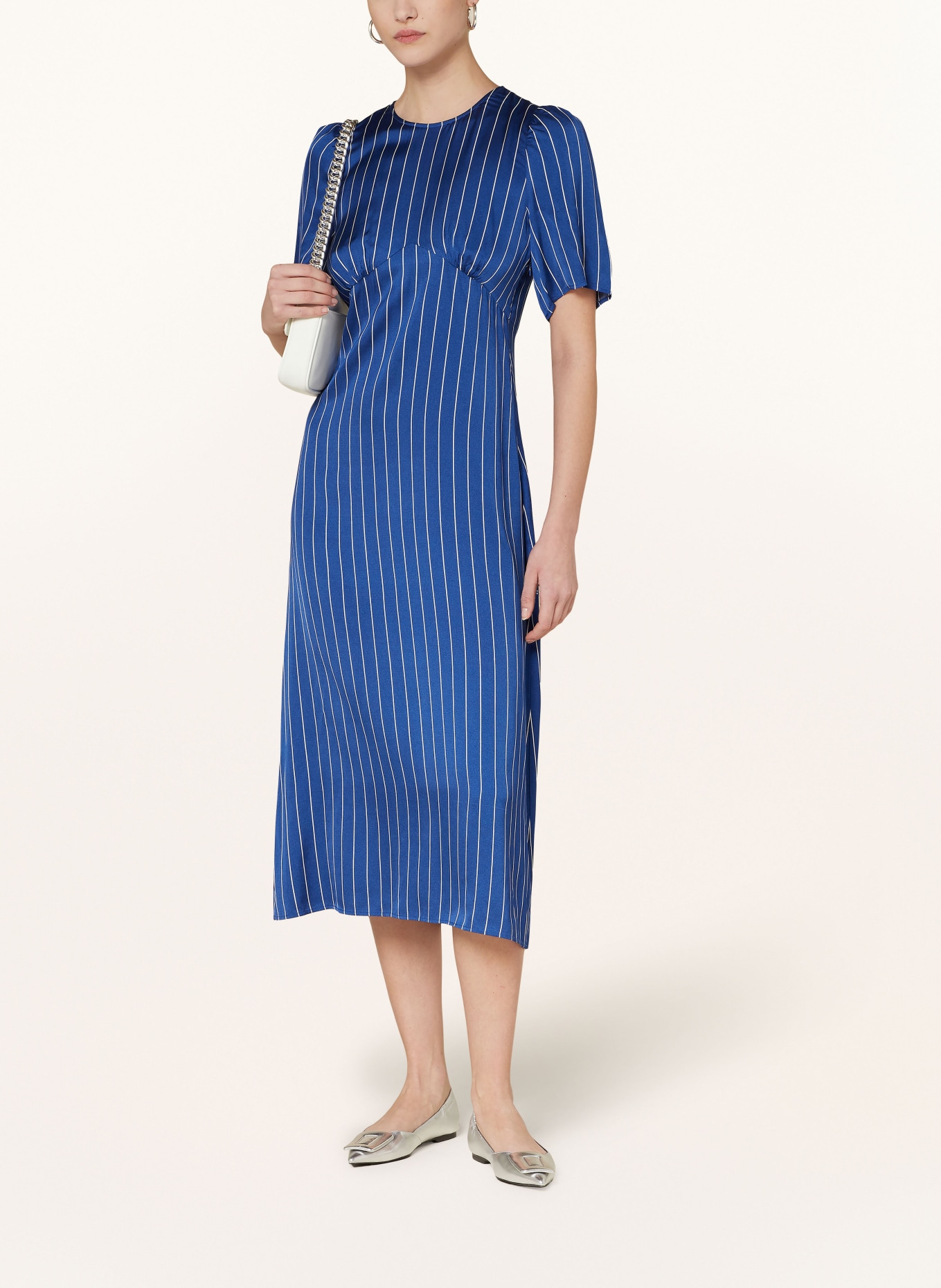 BAUM UND PFERDGARTEN Dress AVIGAIL, Color: BLUE/ WHITE (Image 2)