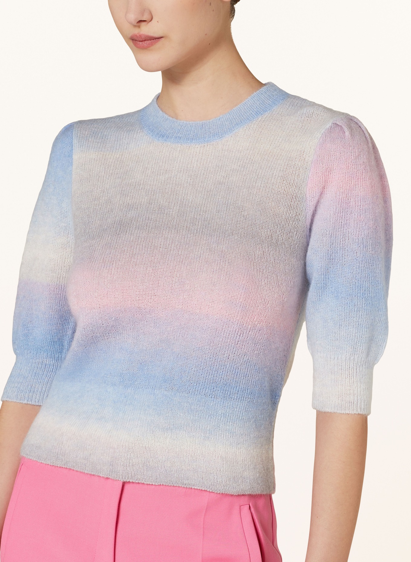 BAUM UND PFERDGARTEN Knit shirt CHELLE, Color: BLUE/ PINK/ GRAY (Image 4)