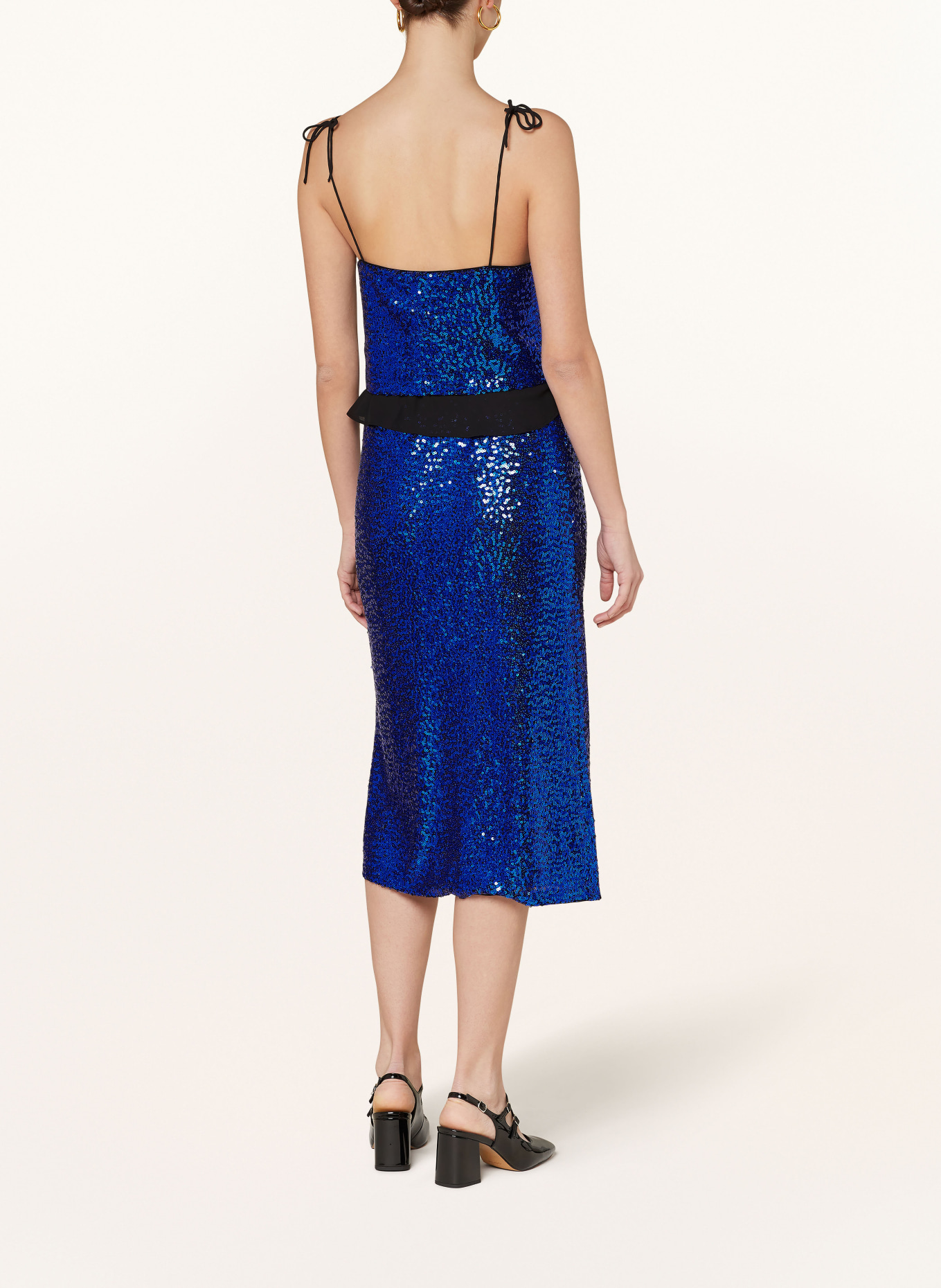 BAUM UND PFERDGARTEN Skirt JOLETTE with sequins, Color: BLUE (Image 3)