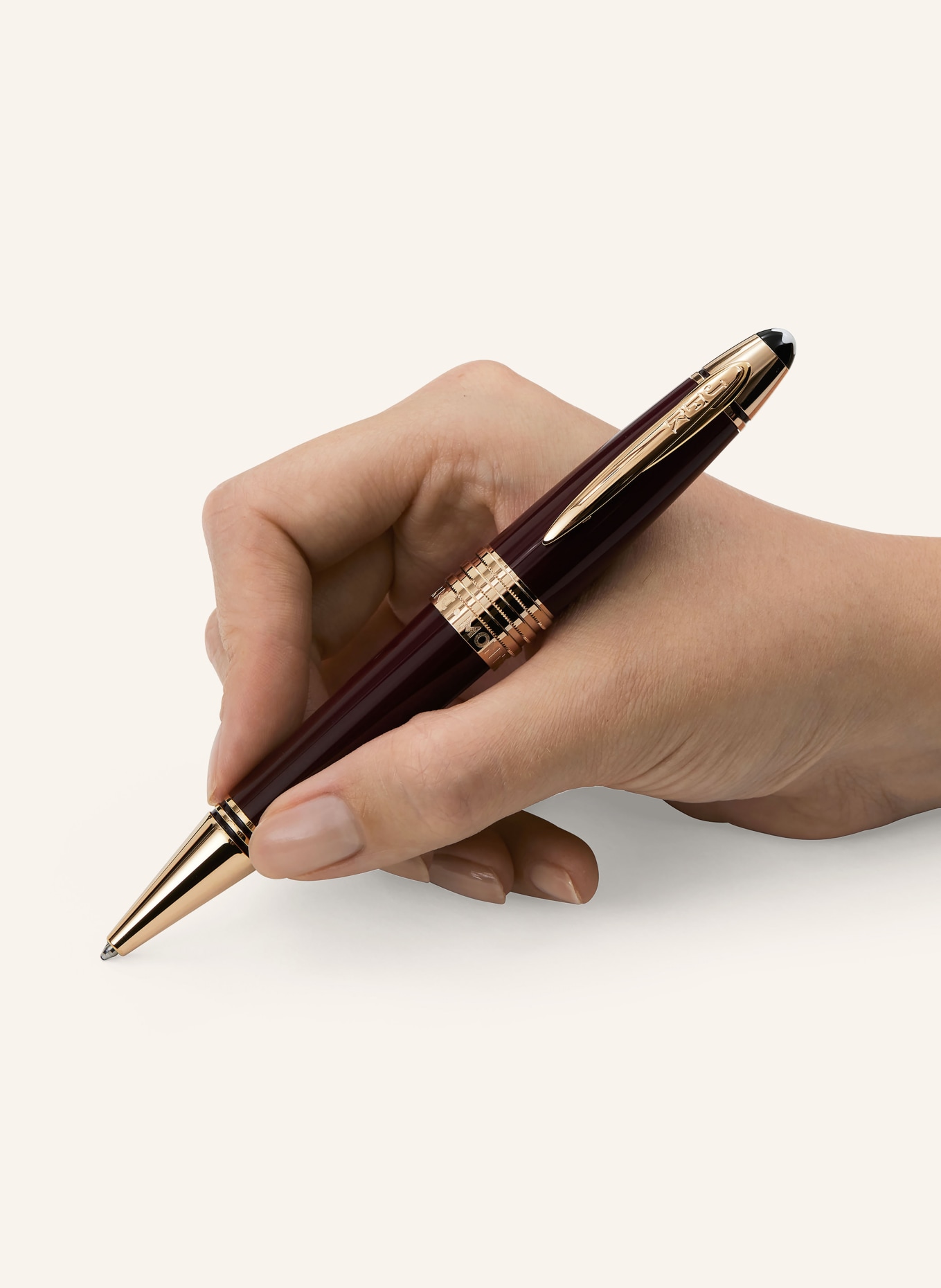 MONTBLANC Twist ballpoint pen JOHN F. KENNEDY SPECIAL EDITION, Color: DARK RED/ GOLD (Image 3)