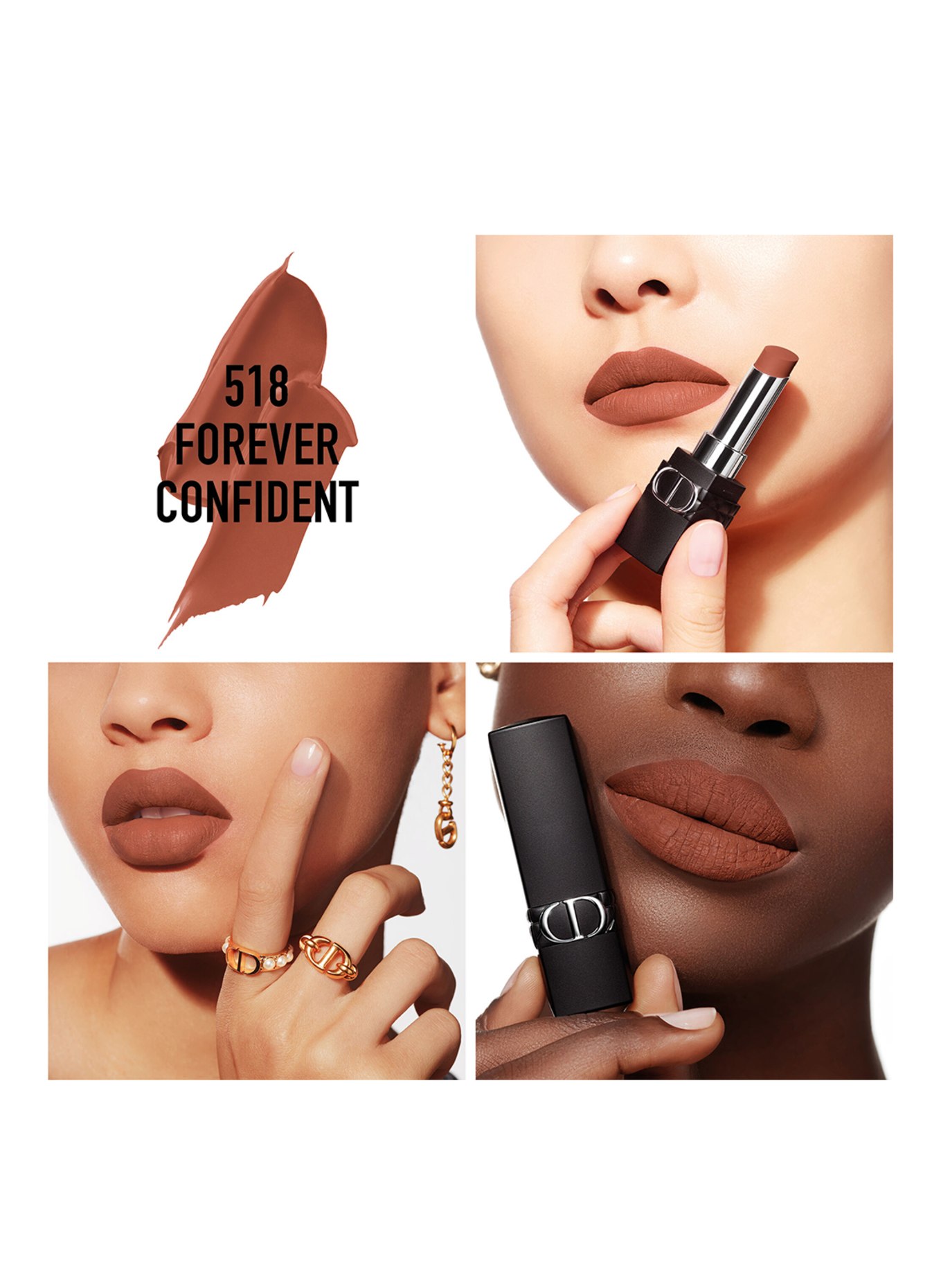 DIOR ROUGE DIOR FOREVER: 518 FOREVER CONFIDENT