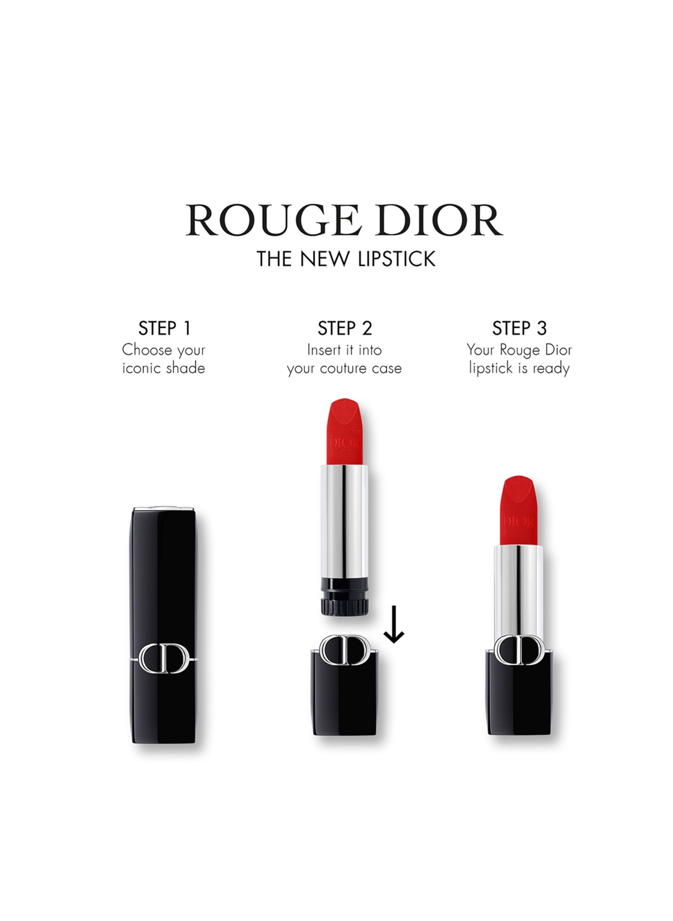 DIOR ROUGE DIOR VELVET REFILL: 777 FAHRENHEIT