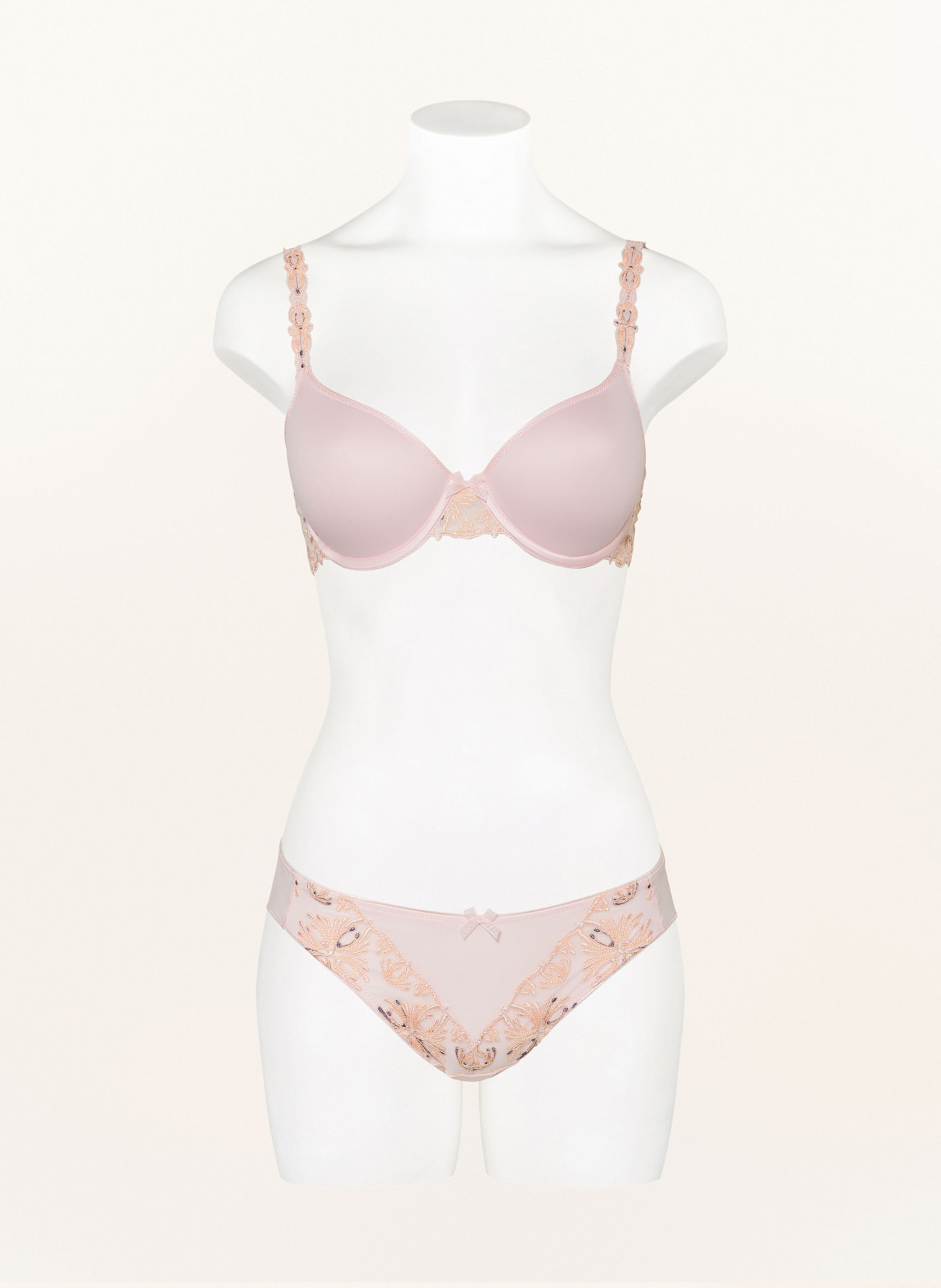 CHANTELLE Molded cup bra CHAMPS-ÉLYSÉES: LIGHT PINK / LIGHT ORANGE / BLUE