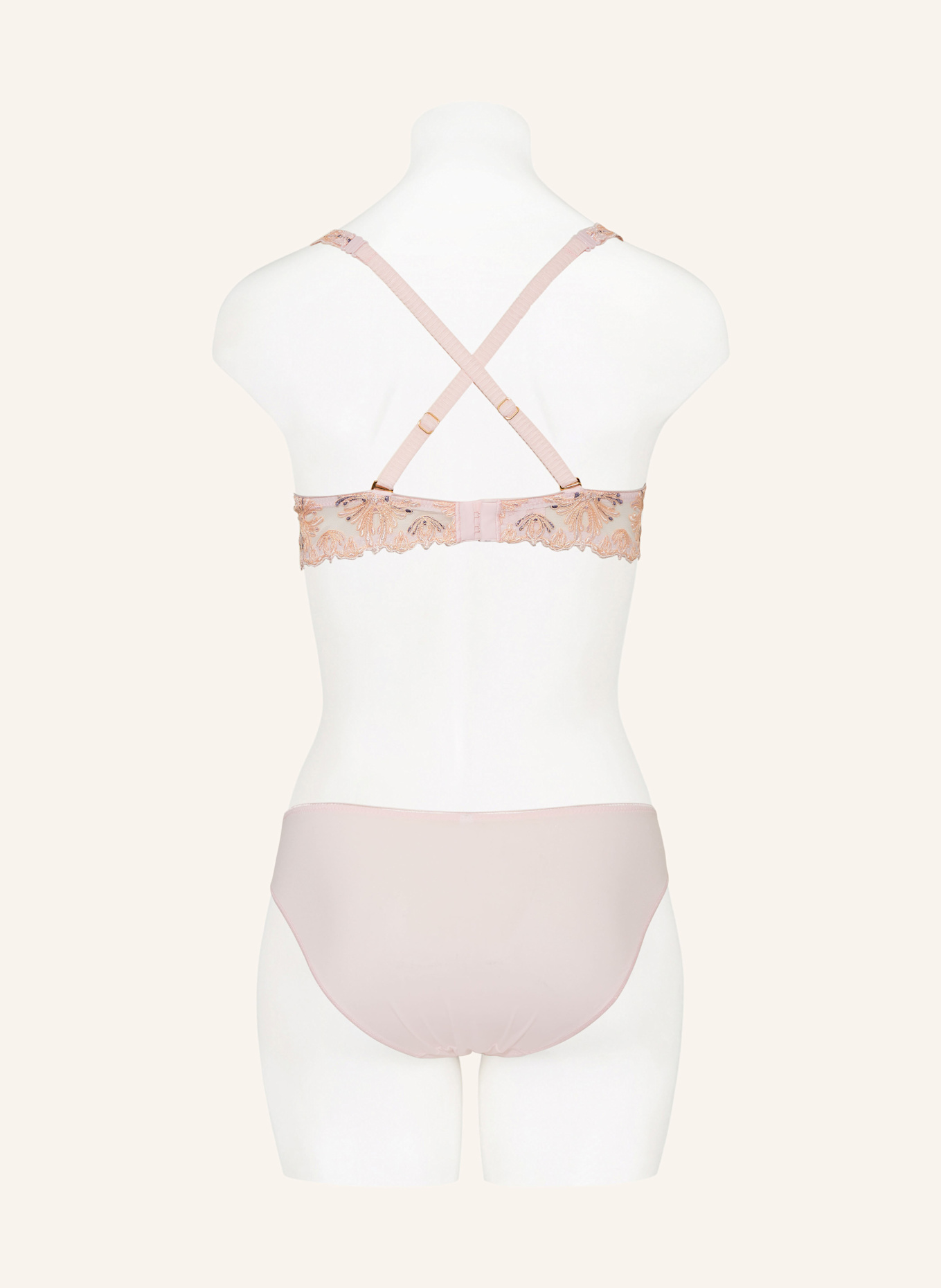 CHANTELLE Molded cup bra CHAMPS-ÉLYSÉES: LIGHT PINK / LIGHT ORANGE / BLUE